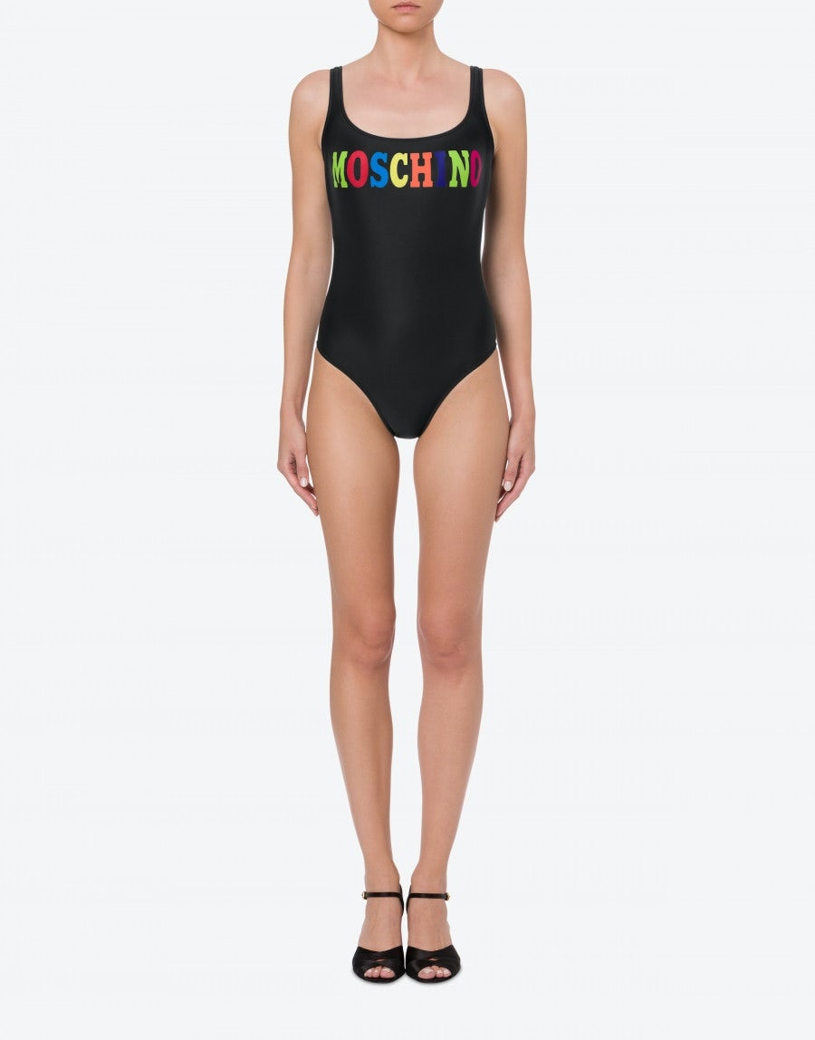 MULTICOLOR LOGO ONE-PIECE SWIMSUIT - 2