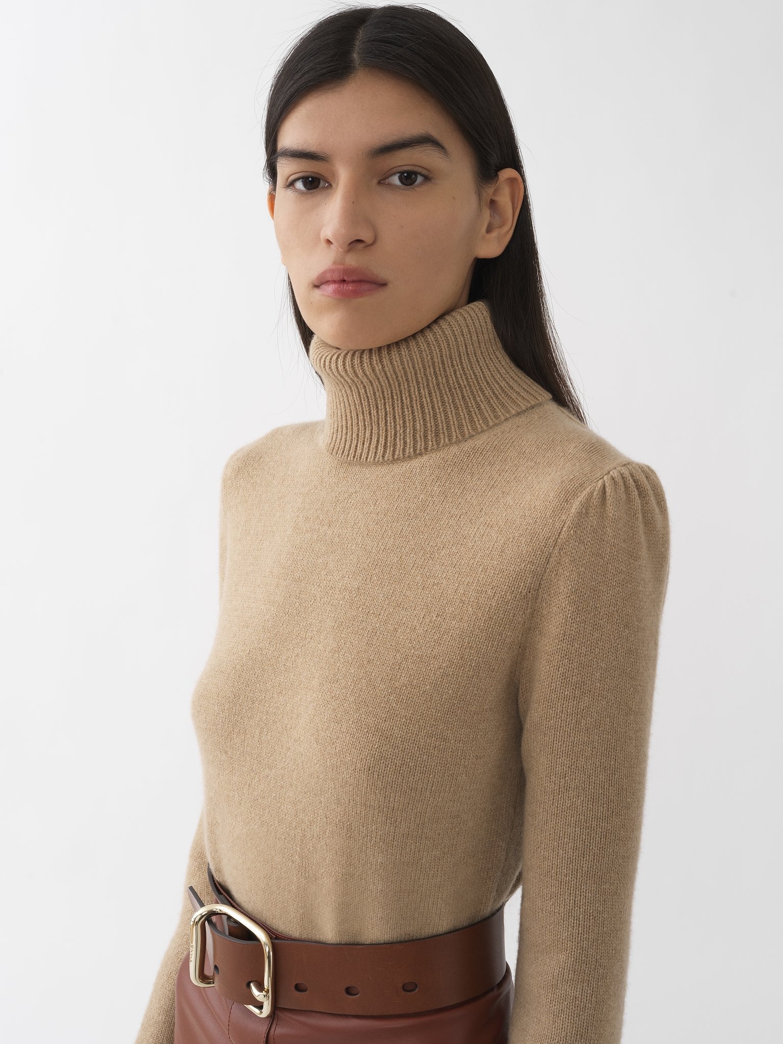 FITTED HIGH-NECK SWEATER - 7