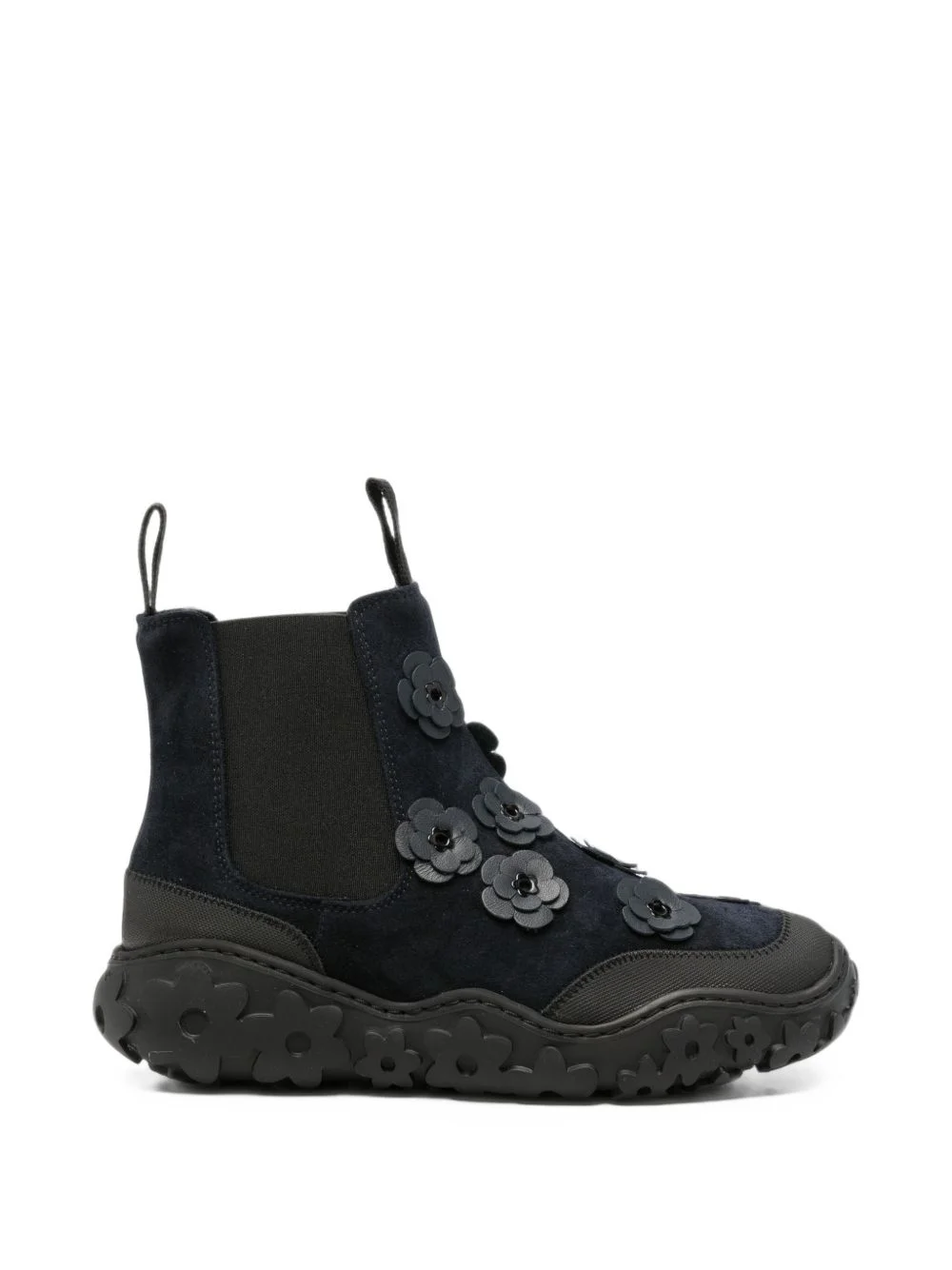 flower-appliqué boots - 1