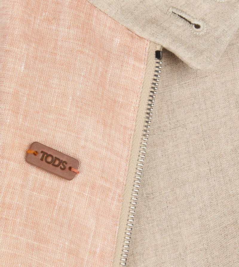 JACKET IN LINEN - BEIGE 8