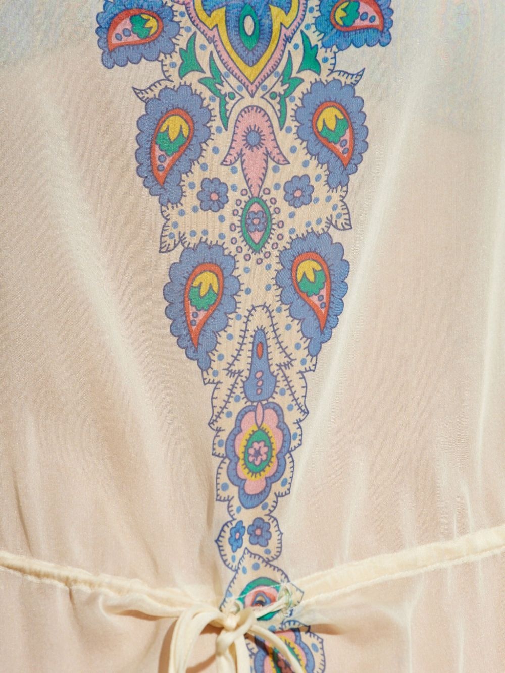 printed silk kaftan - 5
