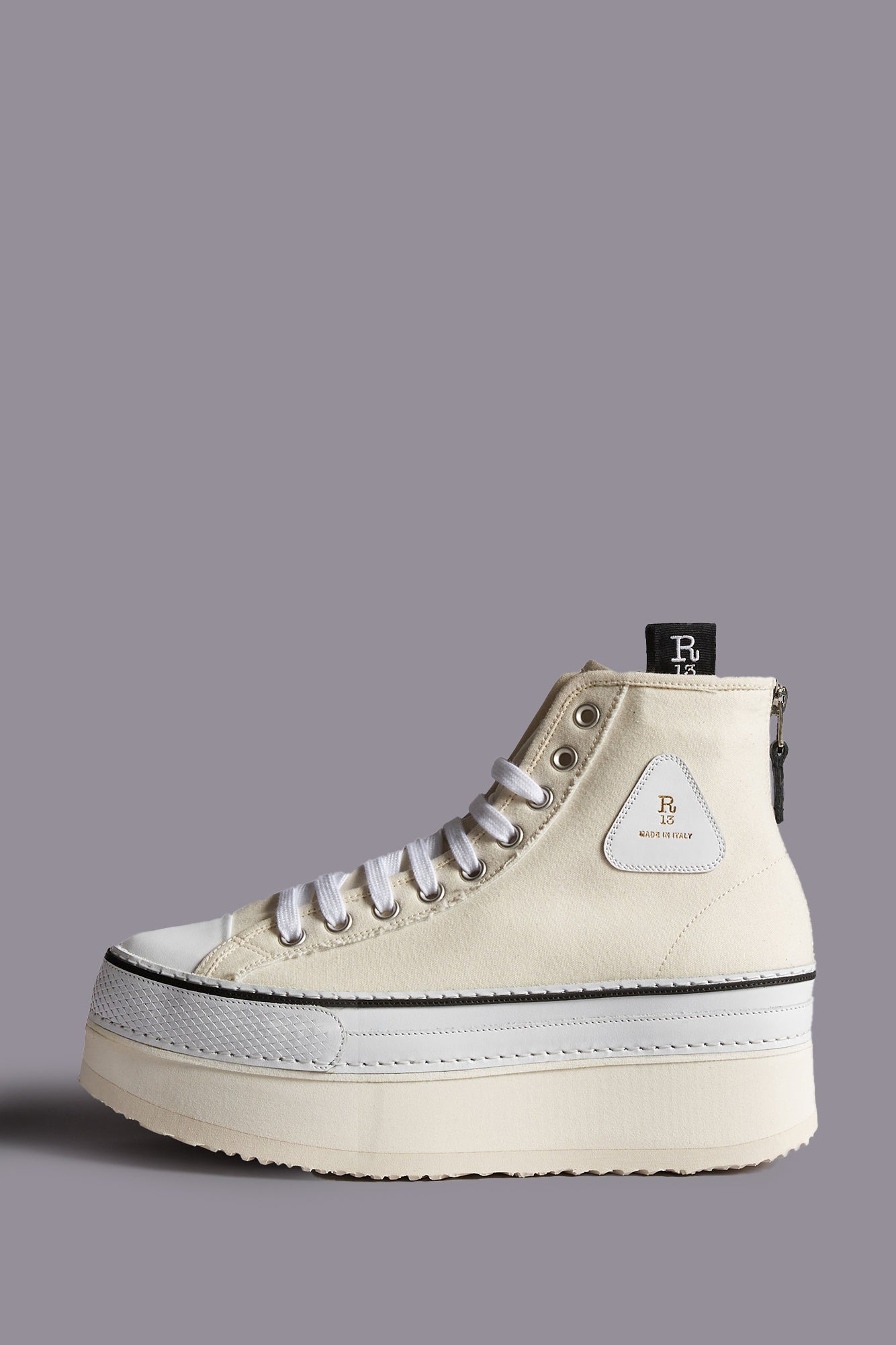 COURTNEY PLATFORM HIGH TOP SNEAKER - ECRU - 1