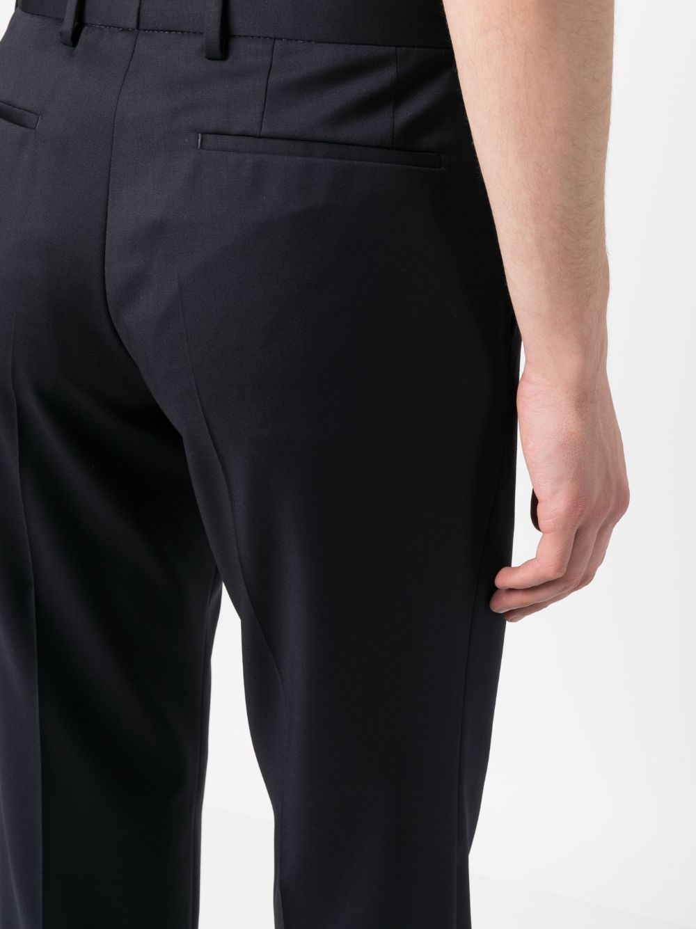 straight-leg wool trousers - 5