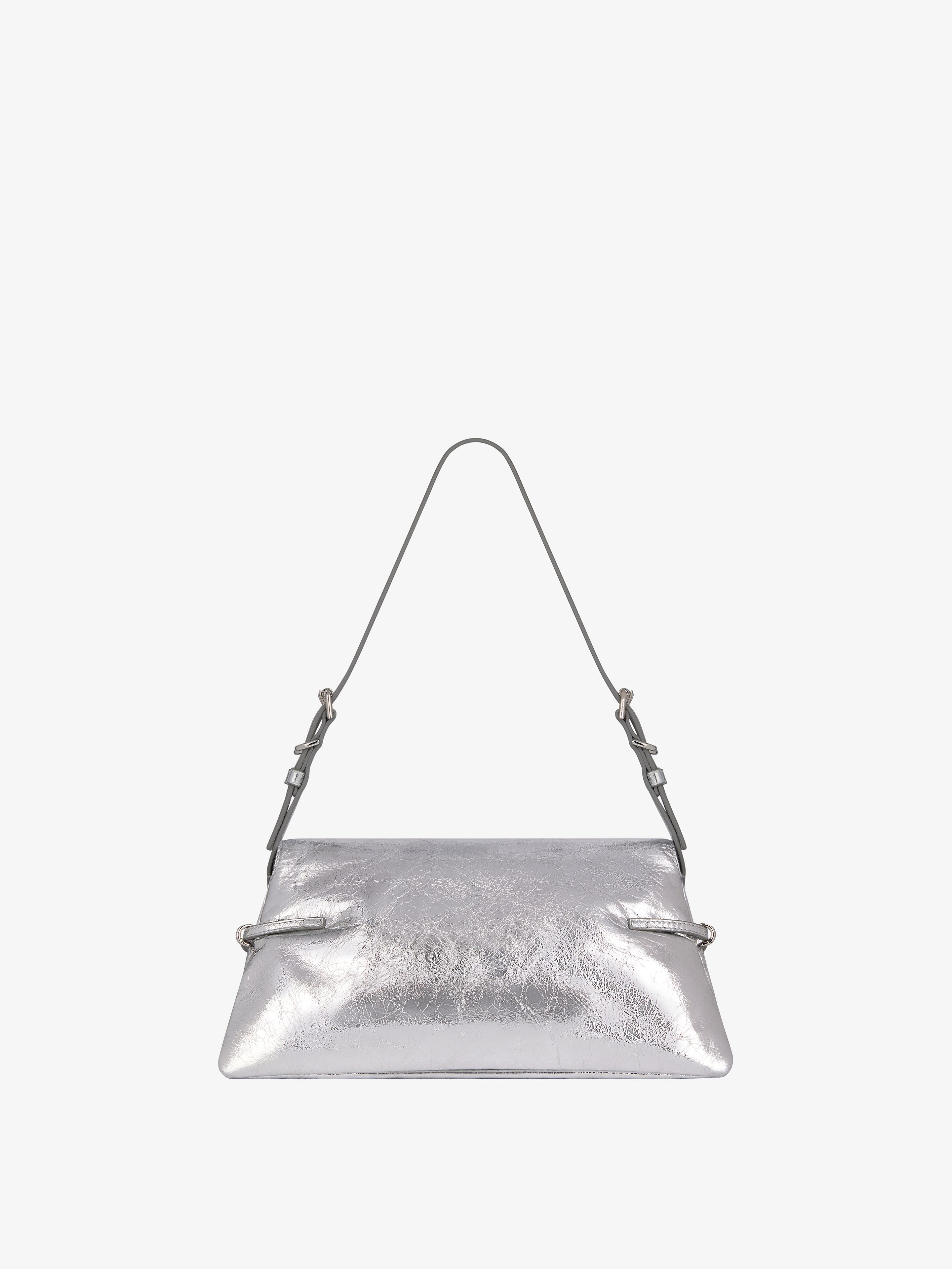 Givenchy SMALL P'TIT VOYOU BAG IN LAMINATED LEATHER | REVERSIBLE