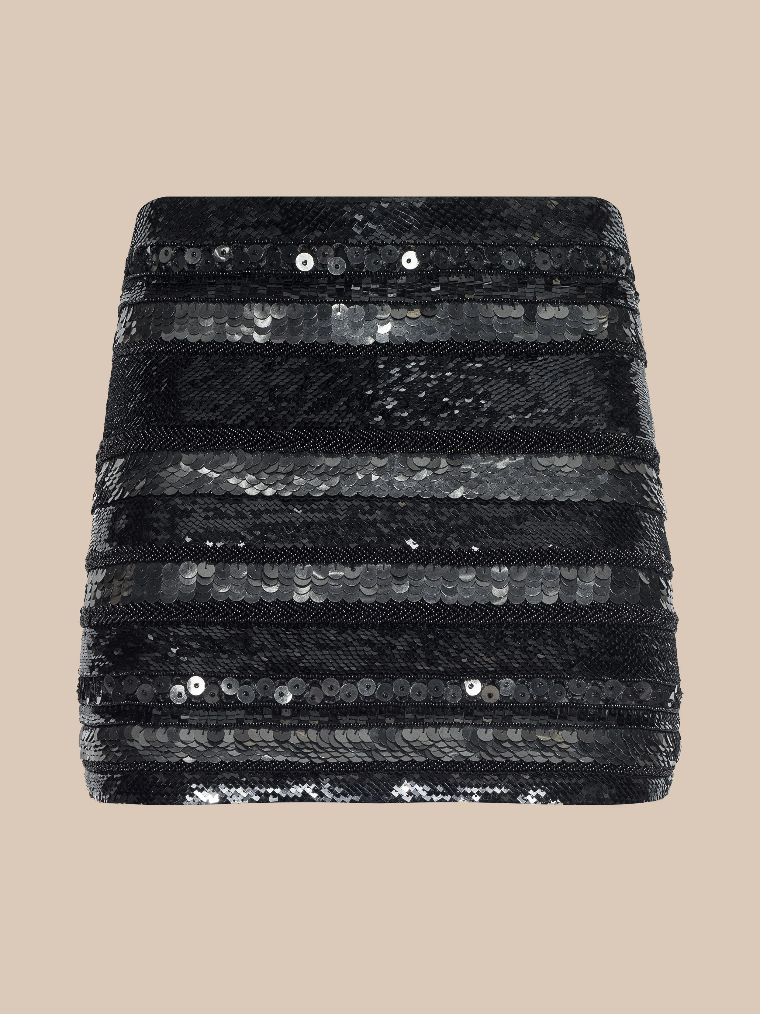 Dion Sequin Mini Skirt - 1