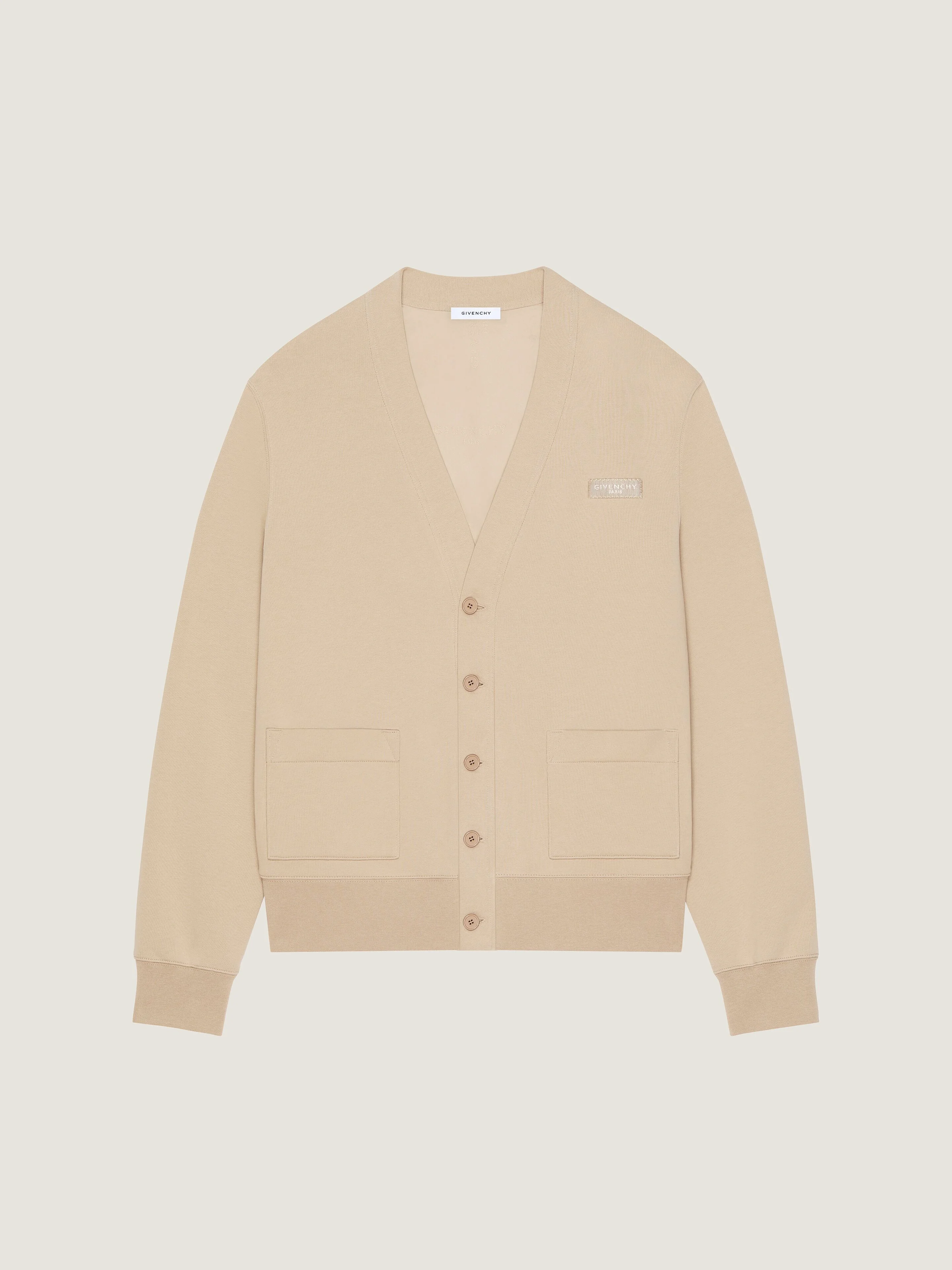 CARDIGAN IN COTTON WITH GIVENCHY PARIS GROS GRAIN - 1