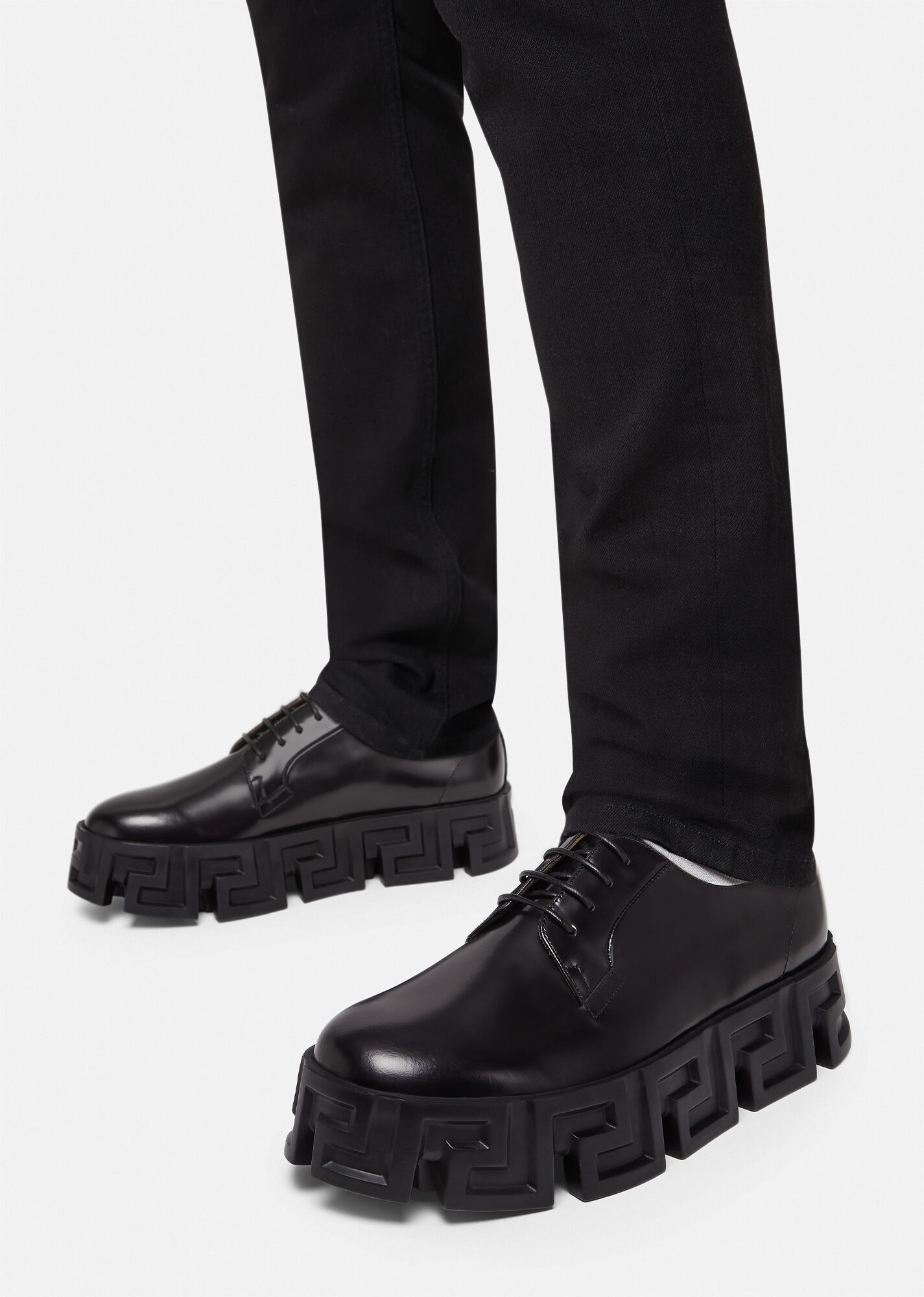 Greca Labyrinth Lace-Up Shoes - 5