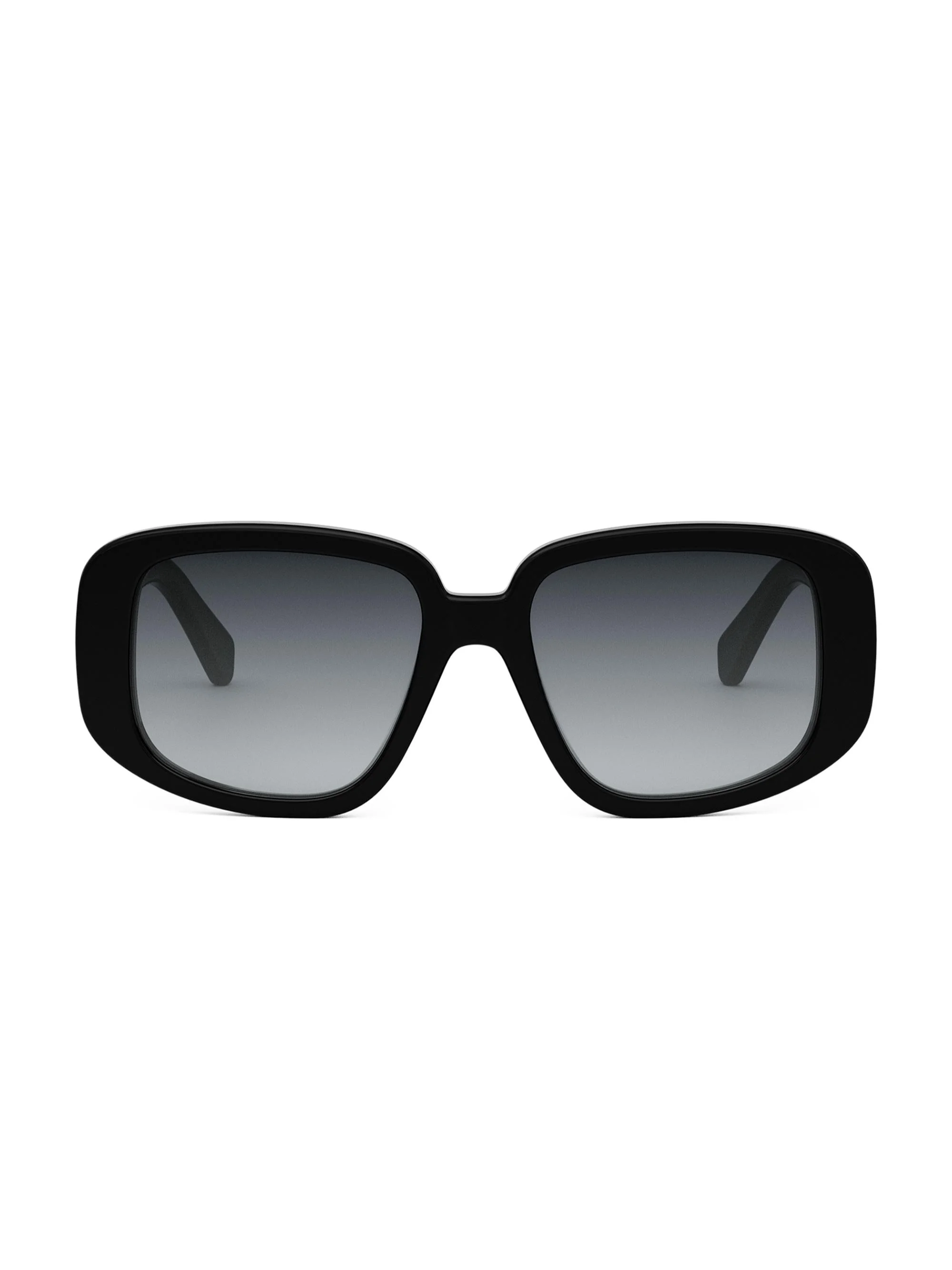 Women's Three Dots 55MM Geometric Sunglasses - Gradient Grey Black - 1