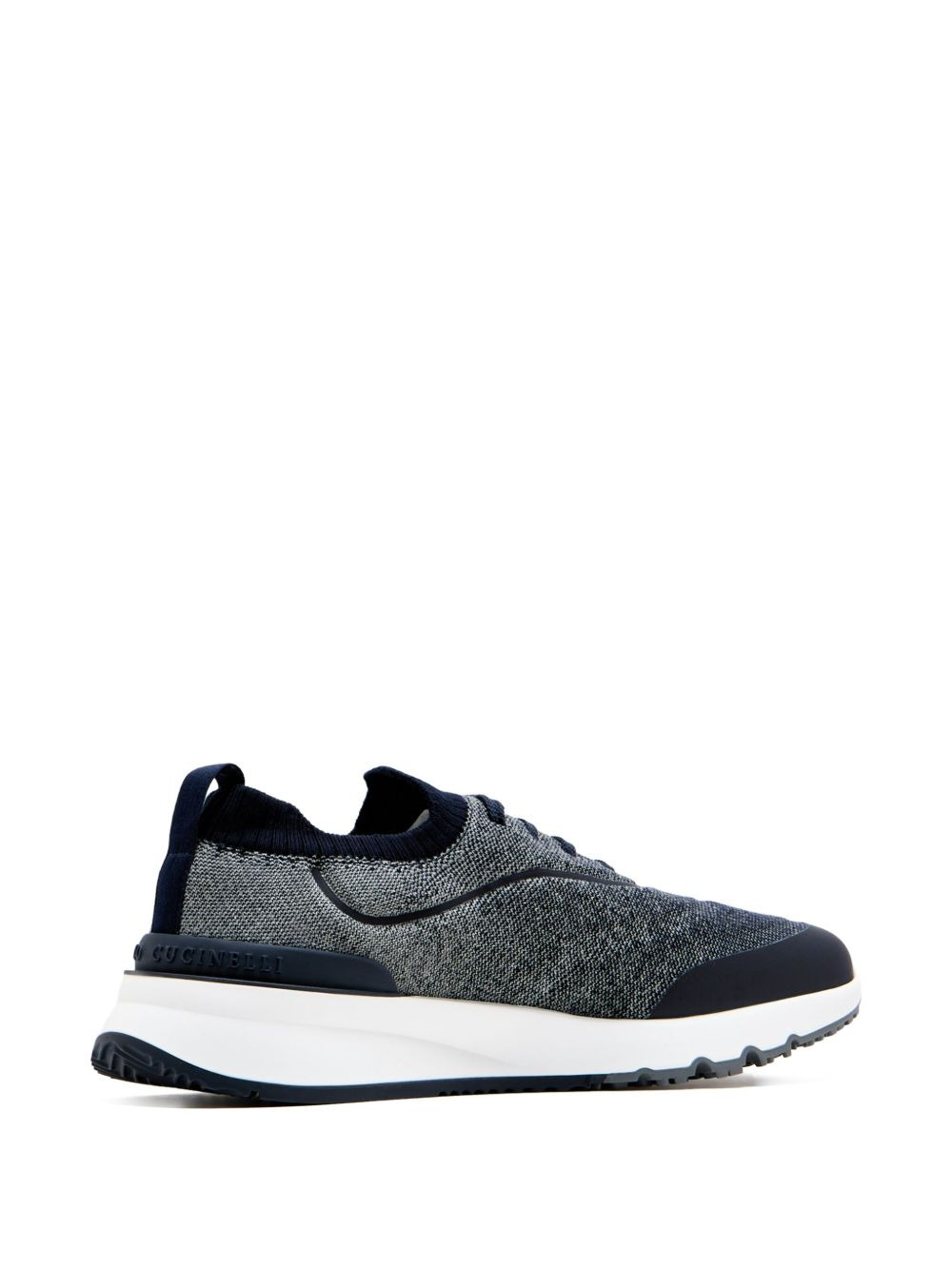 knitted lace-up sneakers - 4