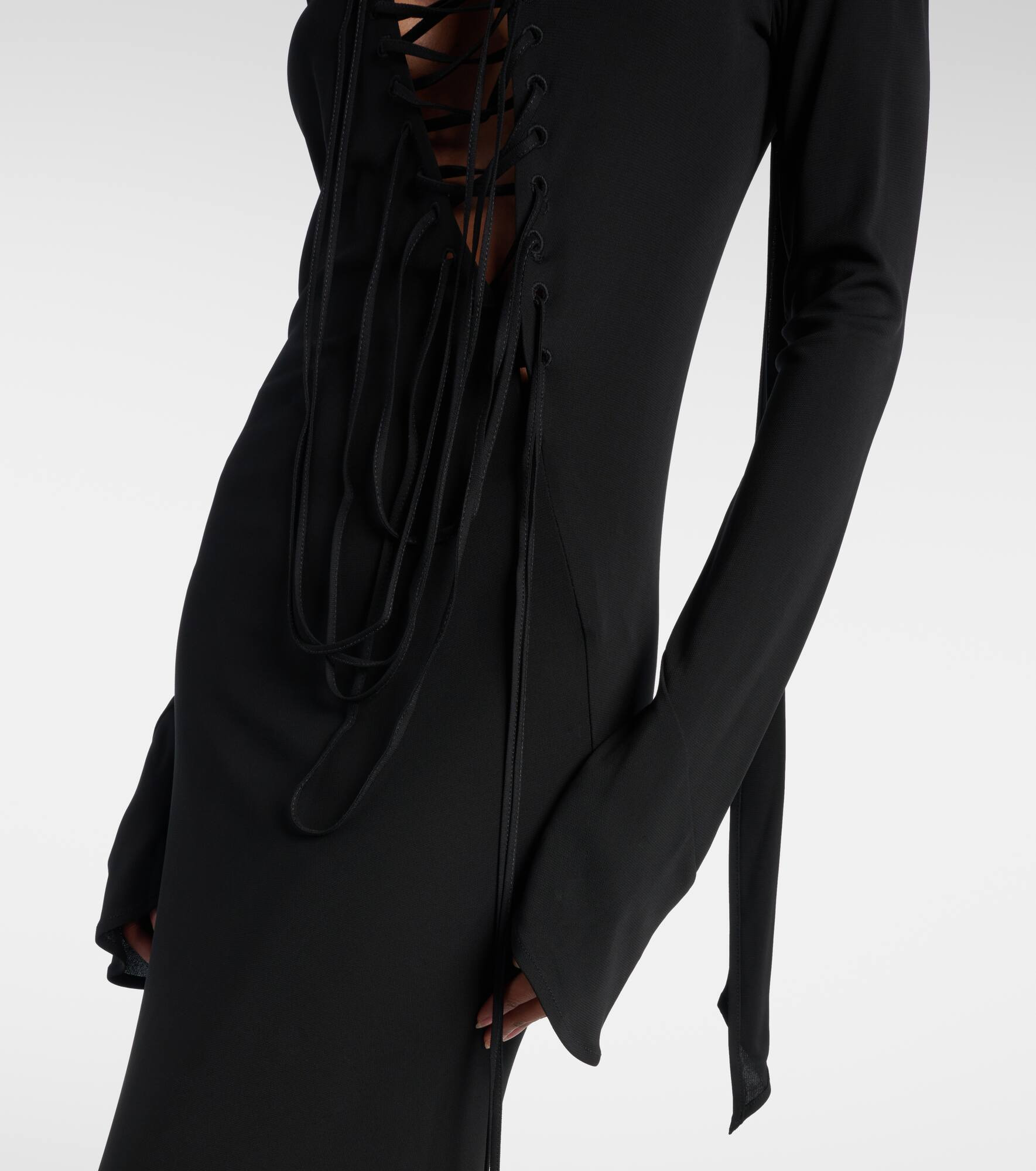 Cutout crêpe maxi dress - 5