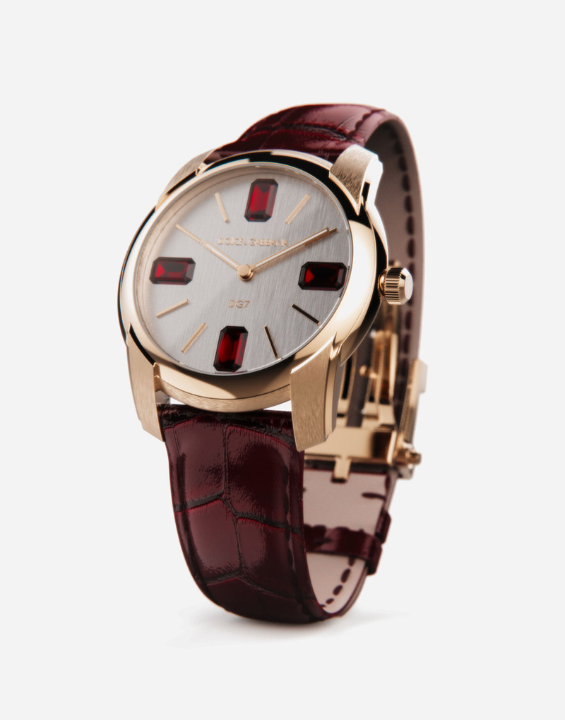 Gold watch with rubies 4