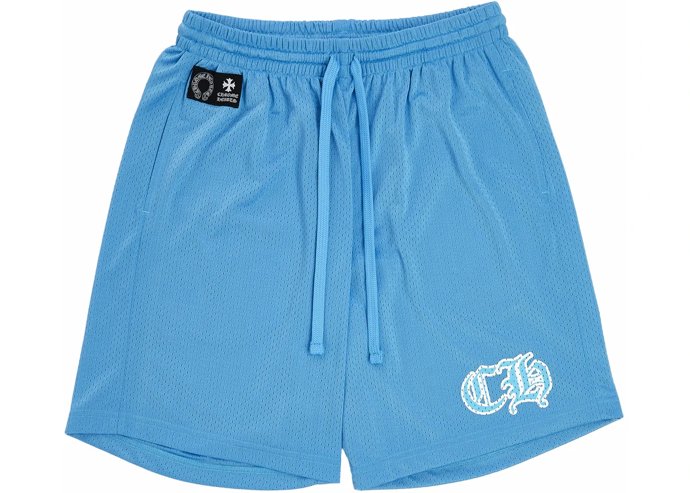 Chrome Hearts Sports Mesh Varsity Shorts Blue - 1