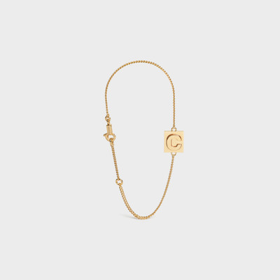 CELINE Alphabet C Bracelet in Brass outlook