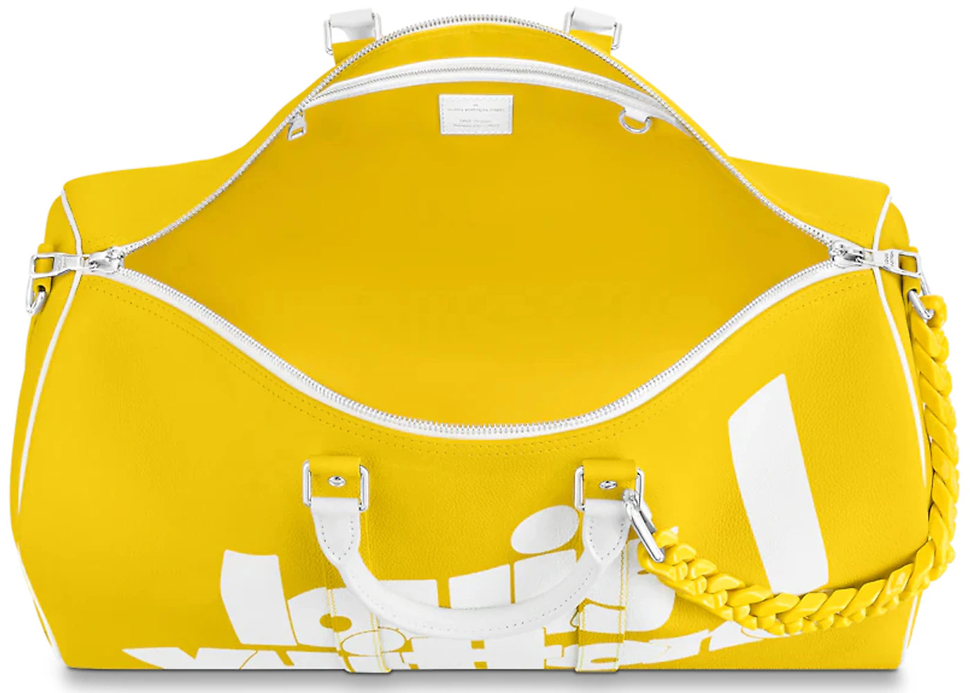 Louis Vuitton Keepall Bandouliere with Acetate Chain 55 Monogram Yellow - 3