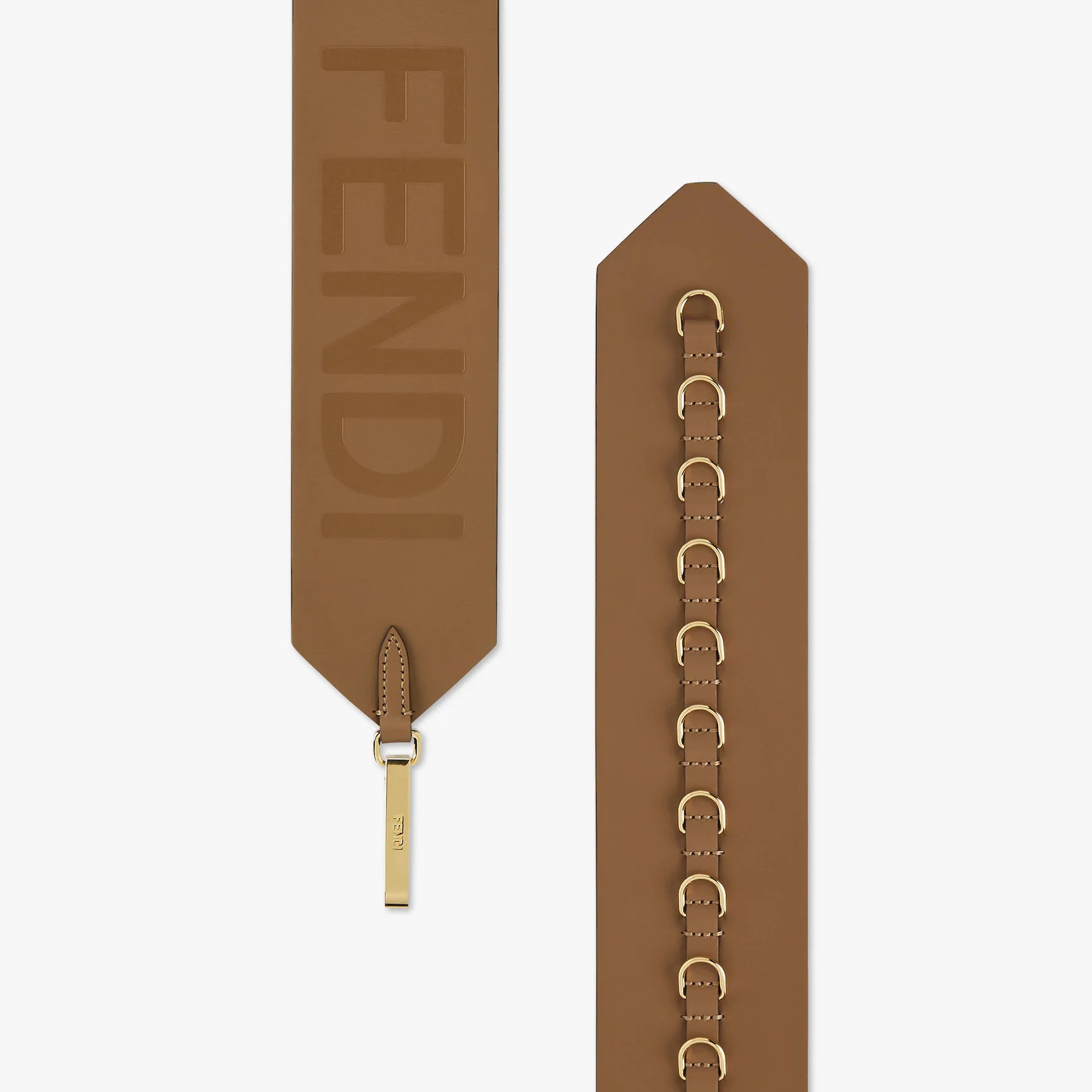 Brown leather belt - 2