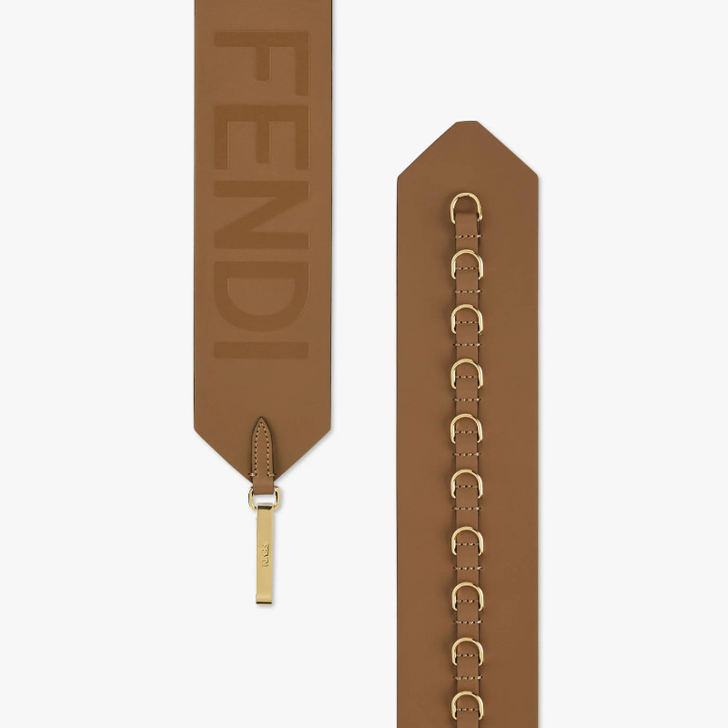 FENDI Brown leather belt outlook