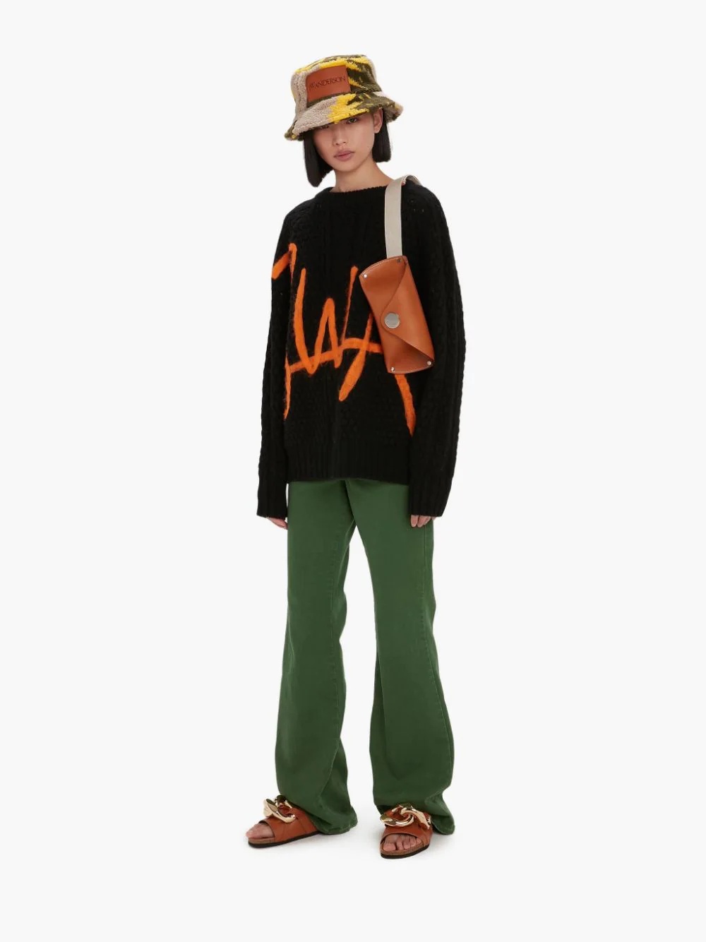 JWA CREWNECK CABLE  JUMPER - 5