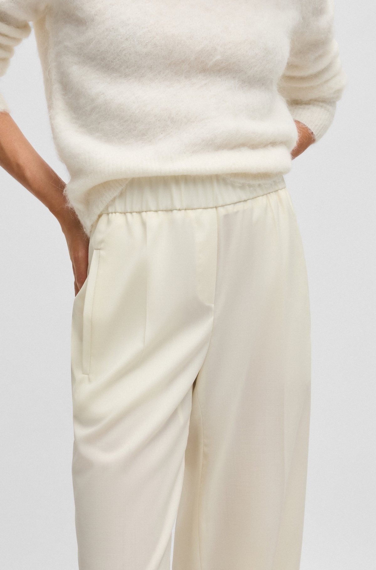 RELAXED-FIT TROUSERS IN WOOL - 5