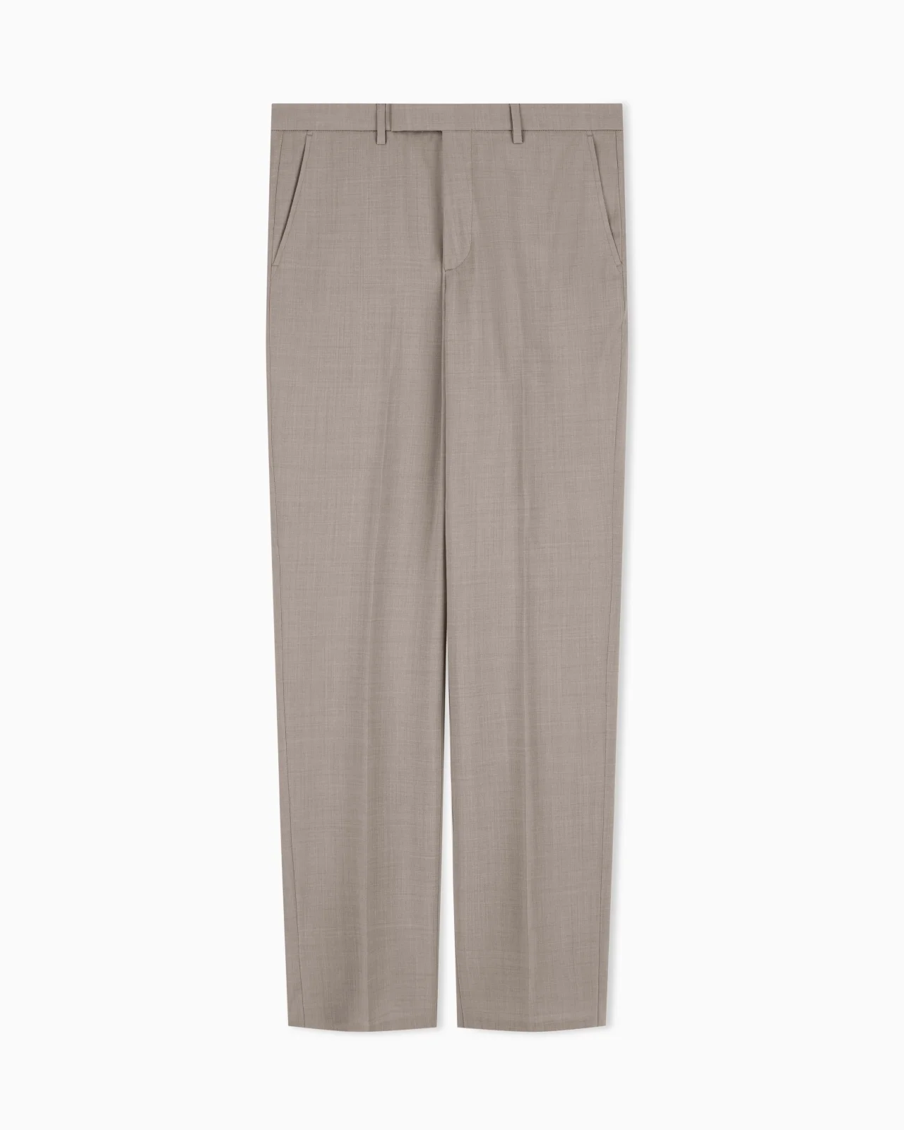 TROUSERS IN NATURAL STRETCH TROPICAL LIGHT WOOL - 1