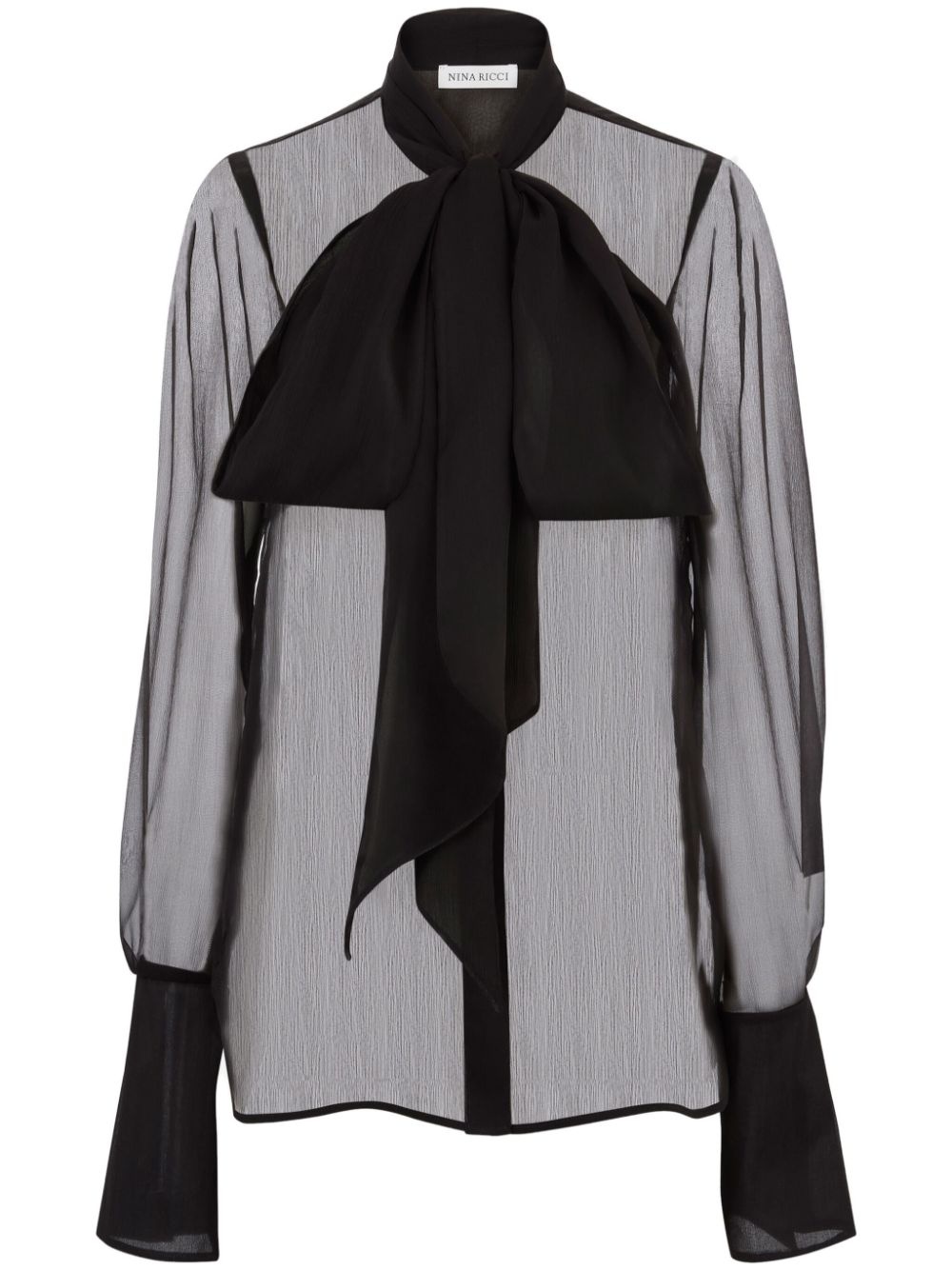 sheer silk shirt - 1