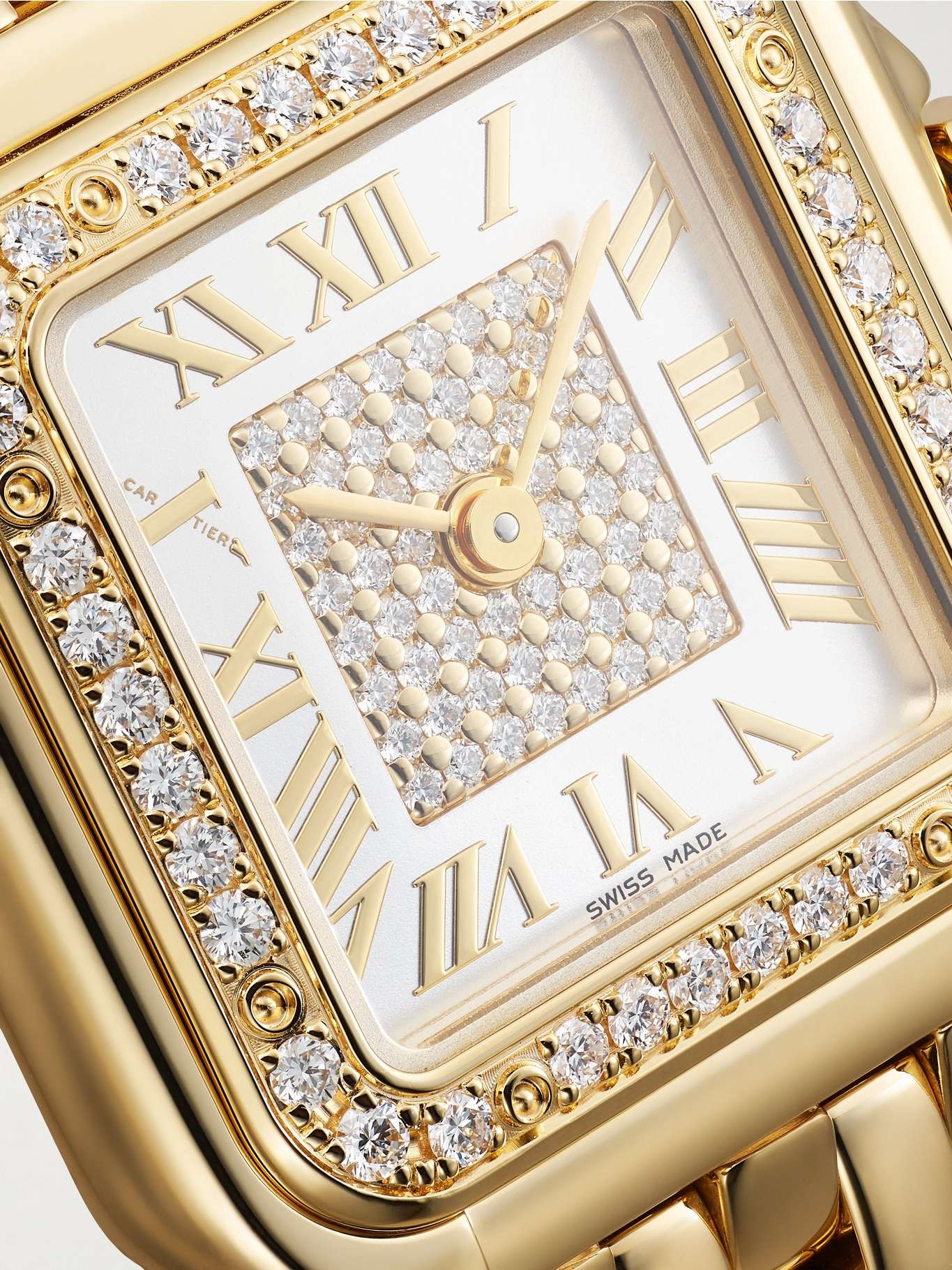 Panthère de Cartier 22mm small 18-karat gold diamond watch White - 5