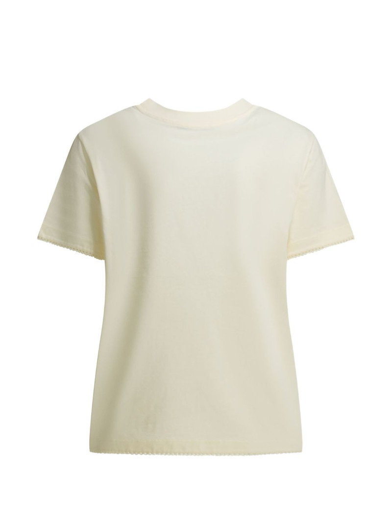 Moncler logo-patch scalloped-trim T-shirt outlook