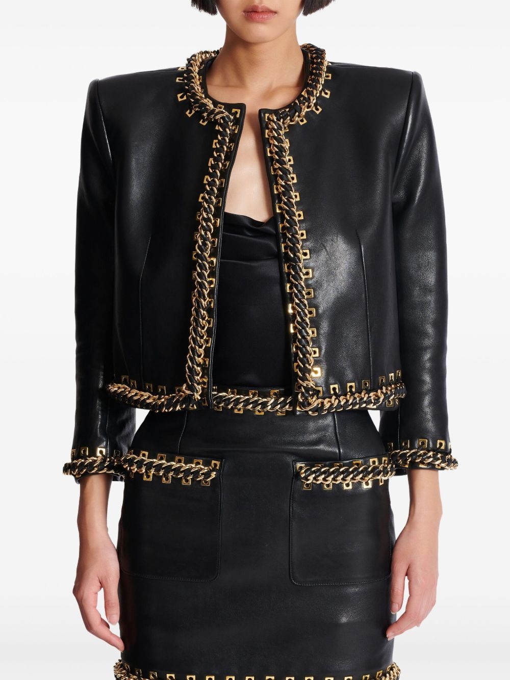 chain detailing jacket - 5