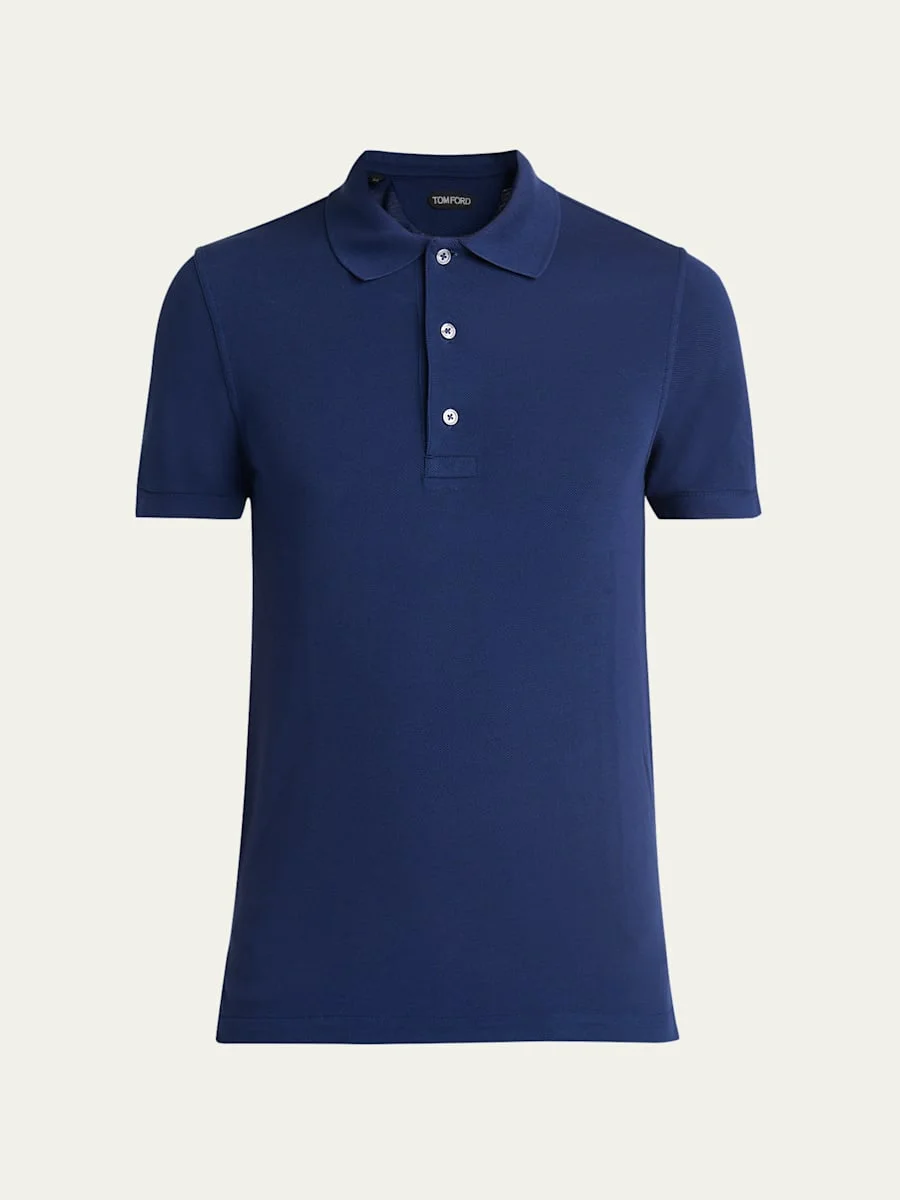 Men's Lyocell Pique Polo Shirt - 1