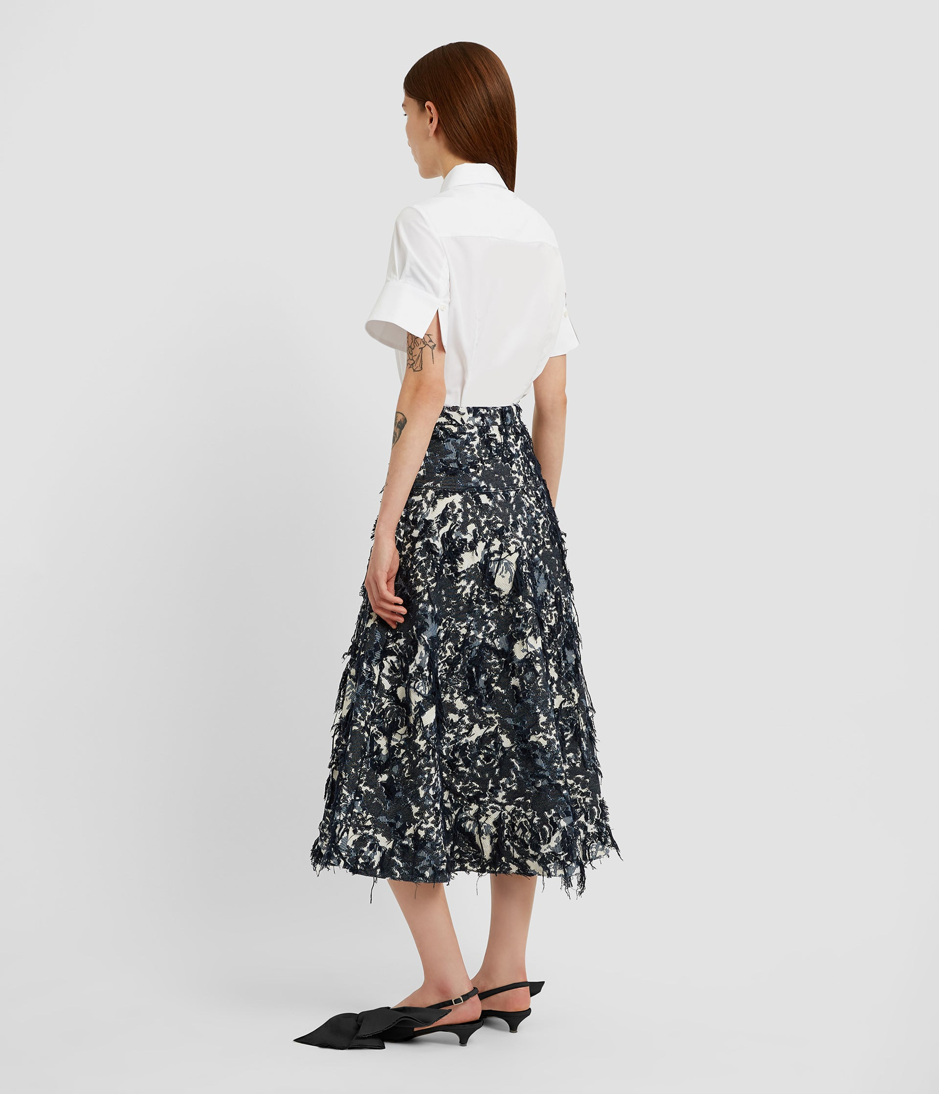 A-LINE MIDI SKIRT - 3
