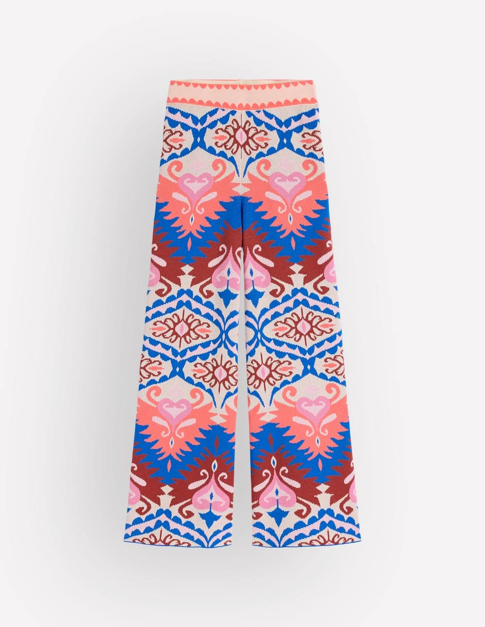 Jacquard Knitted Pants-Multi Aztec - 1