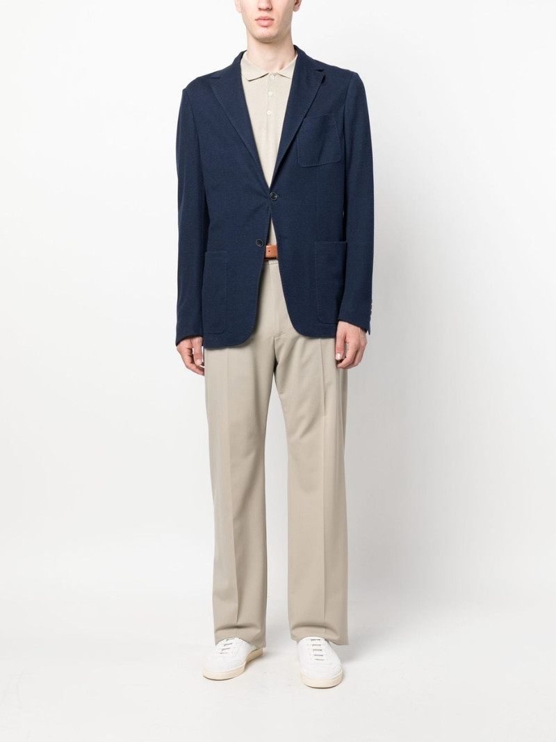 Canali single-breasted jersey blazer outlook