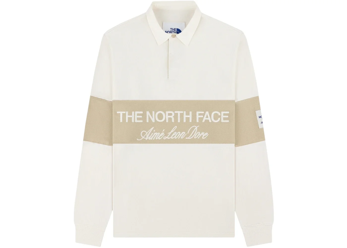 Aime Leon Dore x The North Face Script Logo Rugby Cream - 1