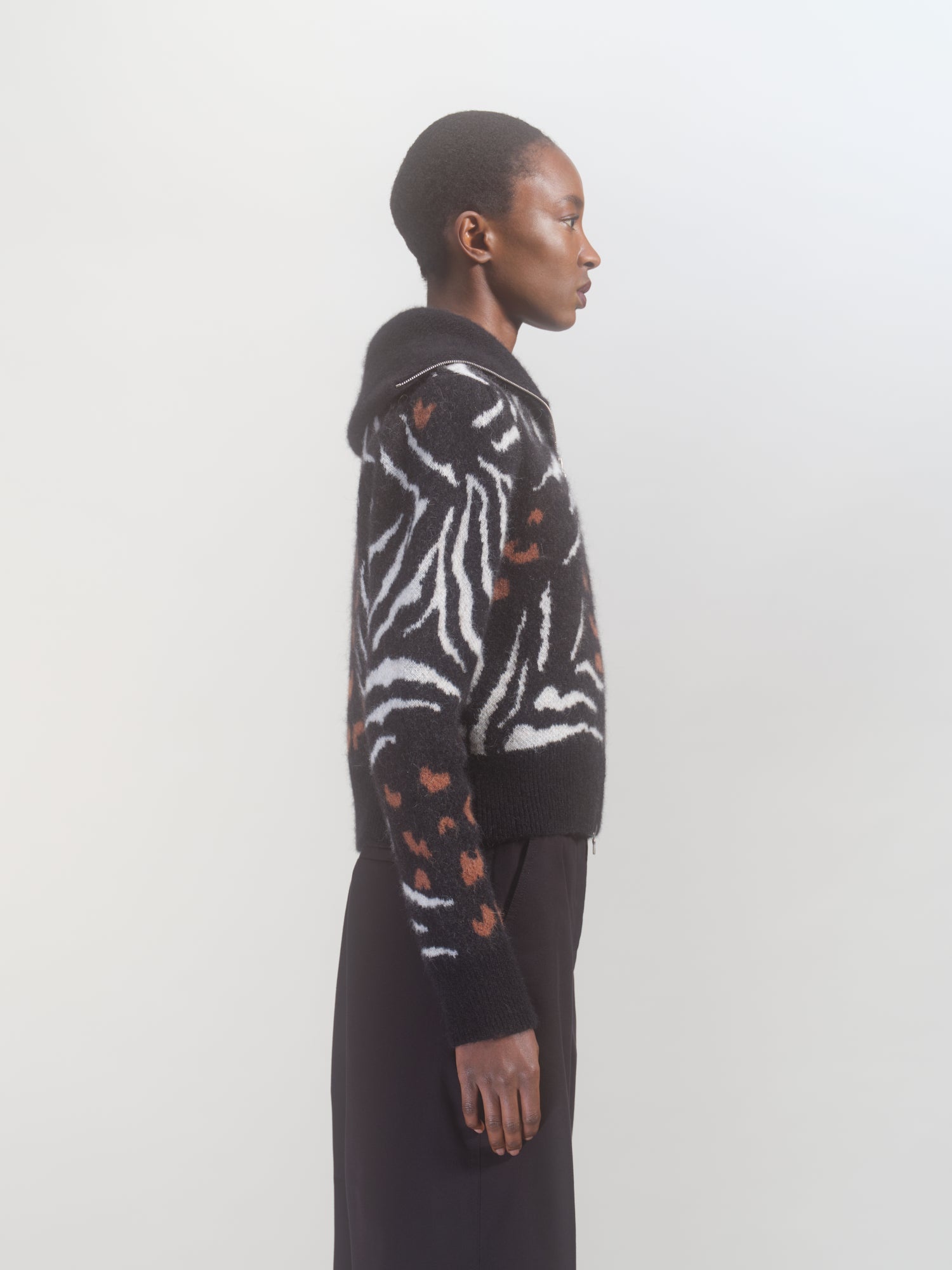 WOOL JACQUARD BOMBER - 3