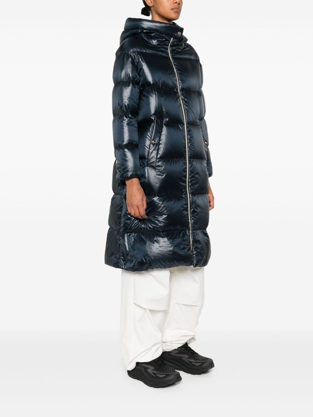 padded parka coat - 3