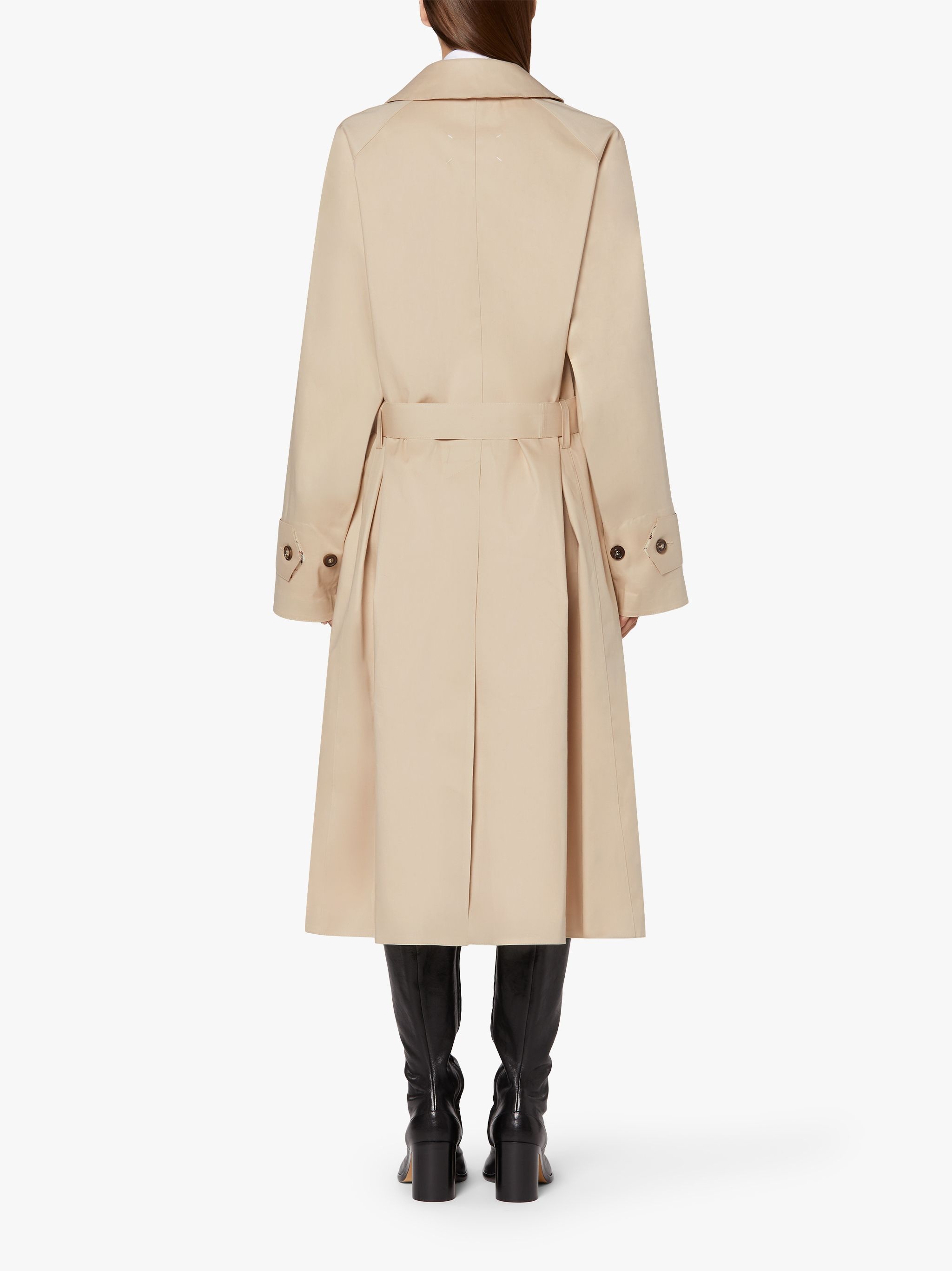 MAISON MARGIELA PUTTY BONDED COTTON OVERSIZED ICONIC COAT - 4