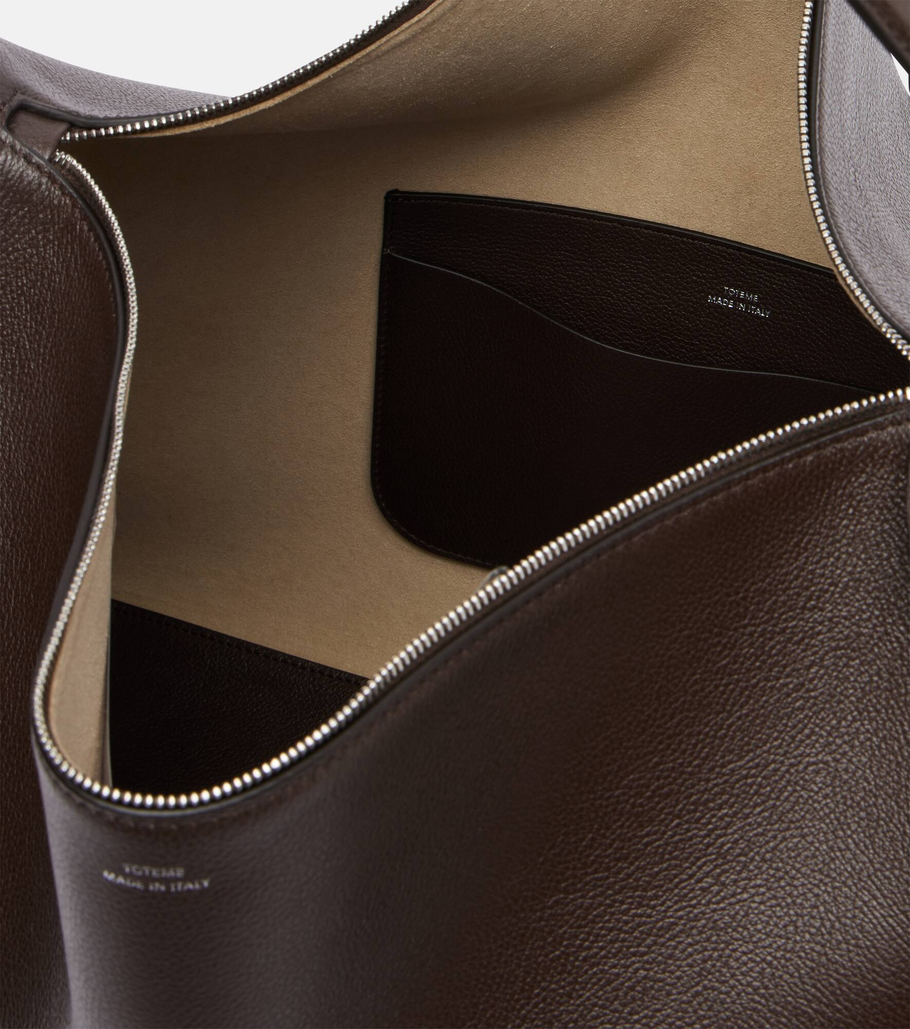 Bevel leather tote bag - 3