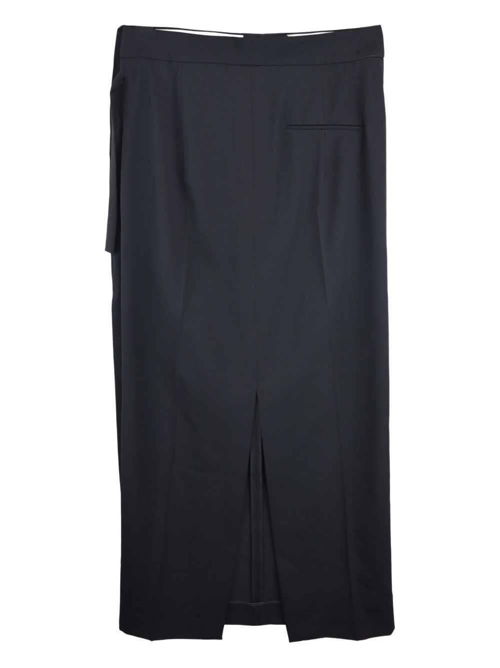 tie-detail split skirt - 2