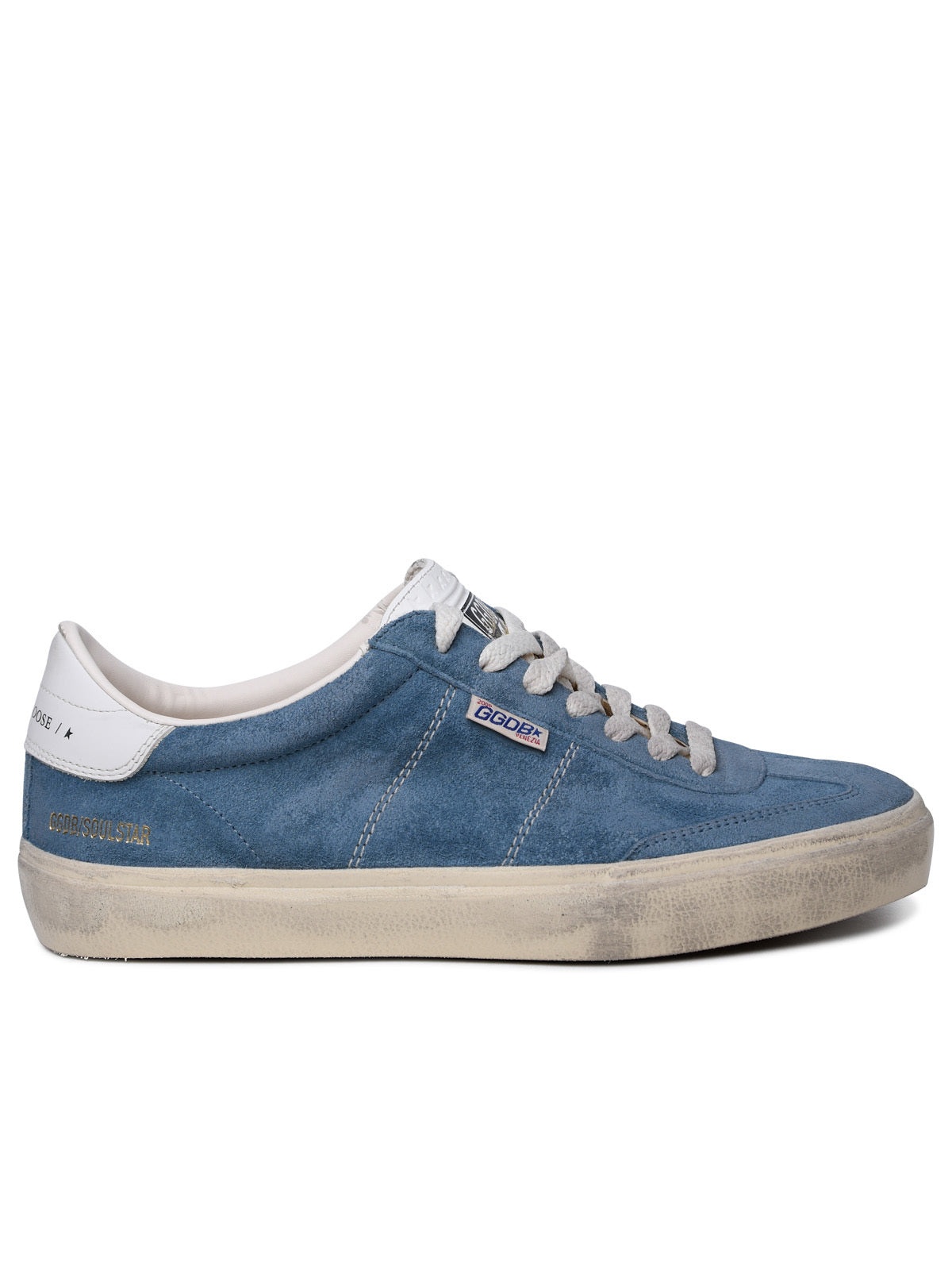 Golden Goose Man Golden Goose 'Soul Star' Blue Leather Sneakers - 1