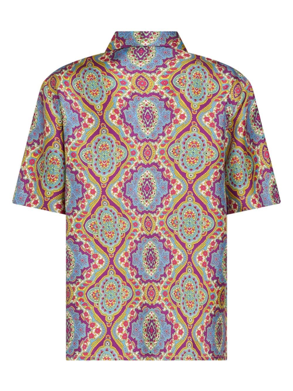 paisley-print silk shirt - 6