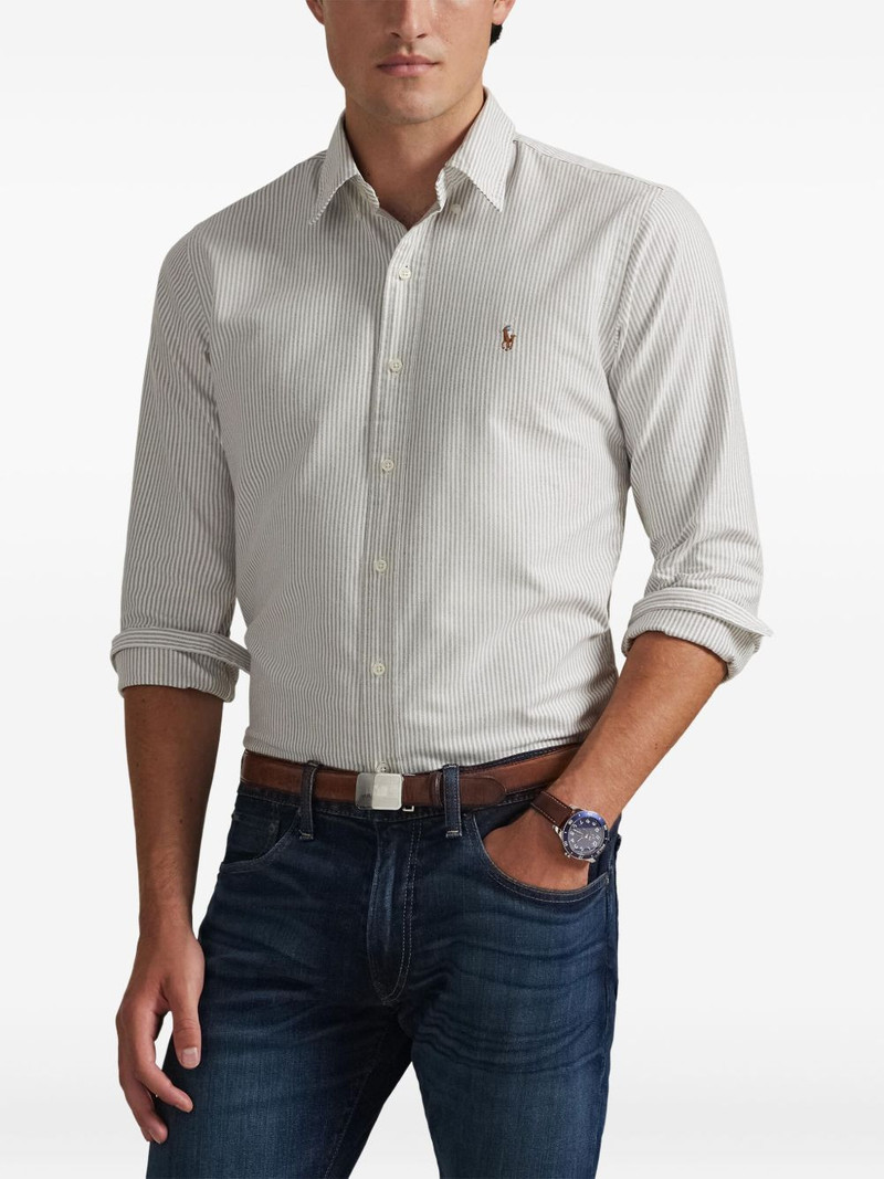 embroidered-logo shirt 3