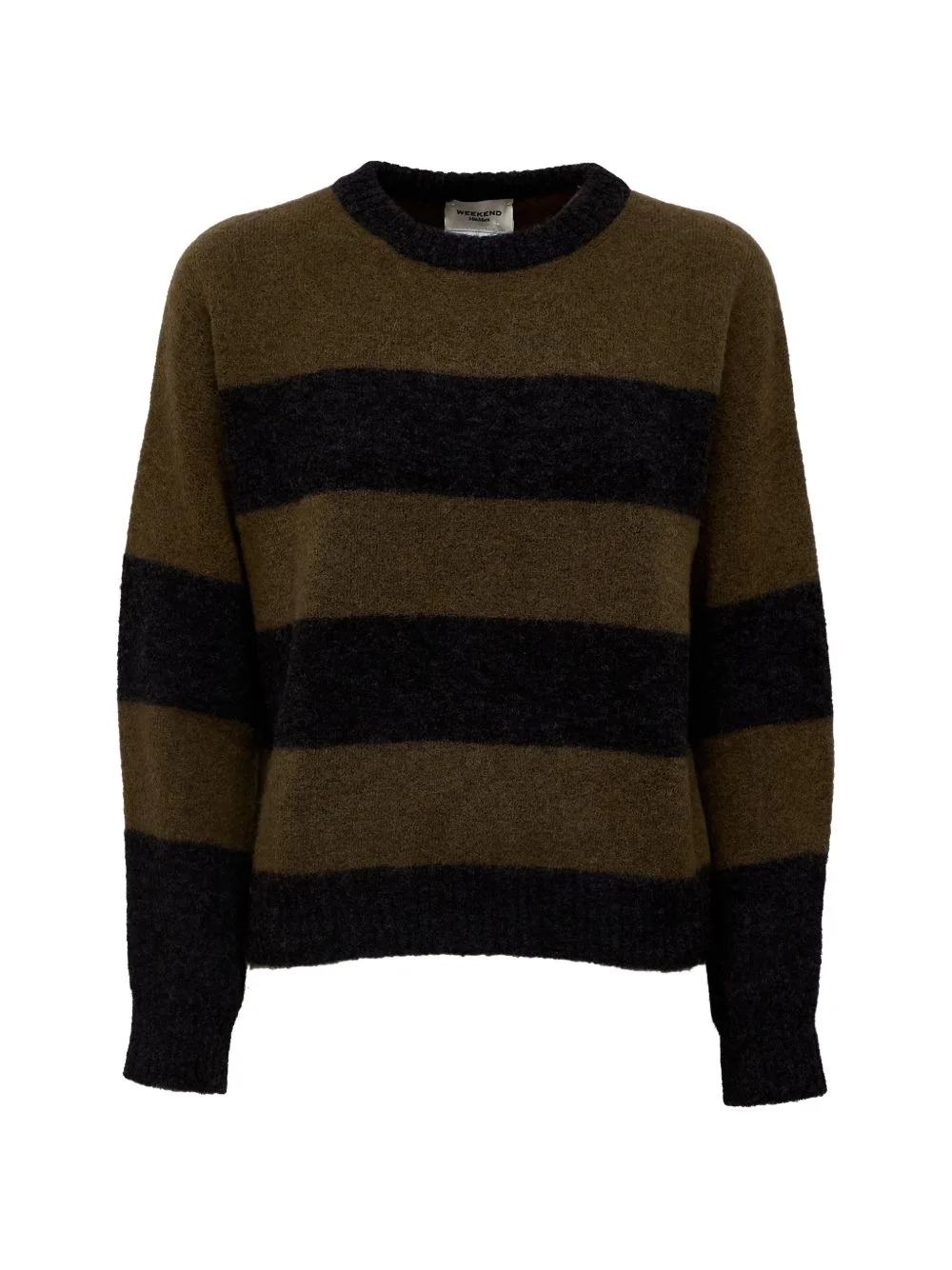 striped wool-blend sweater - 1