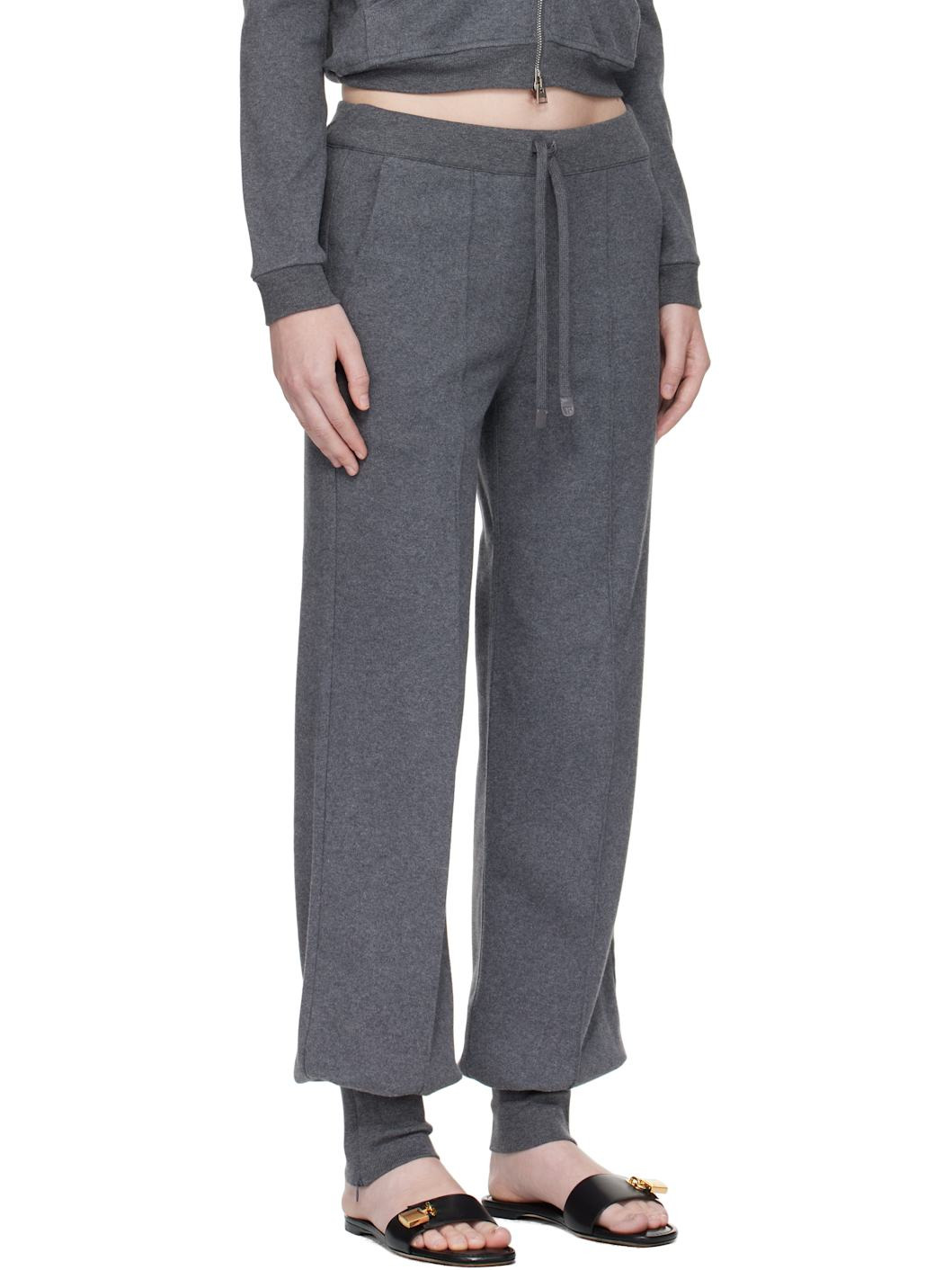Gray Cotton Lounge Pants - 2