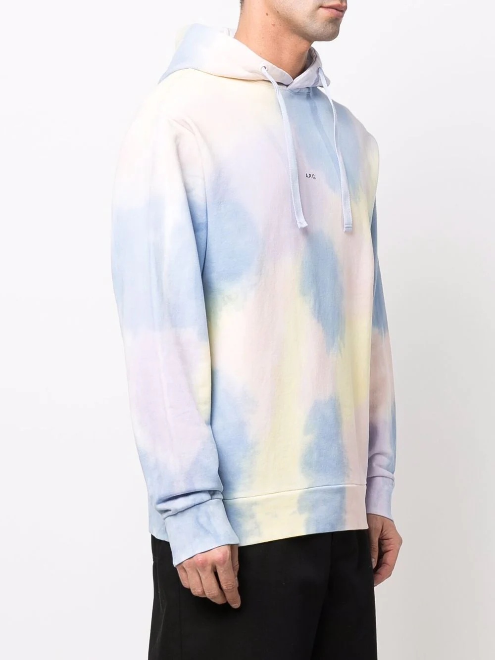 tie-dye logo-print hoodie - 3