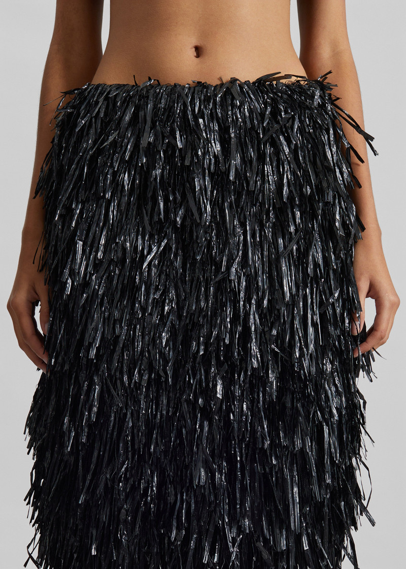 CO Fringe Skirt - Black 4