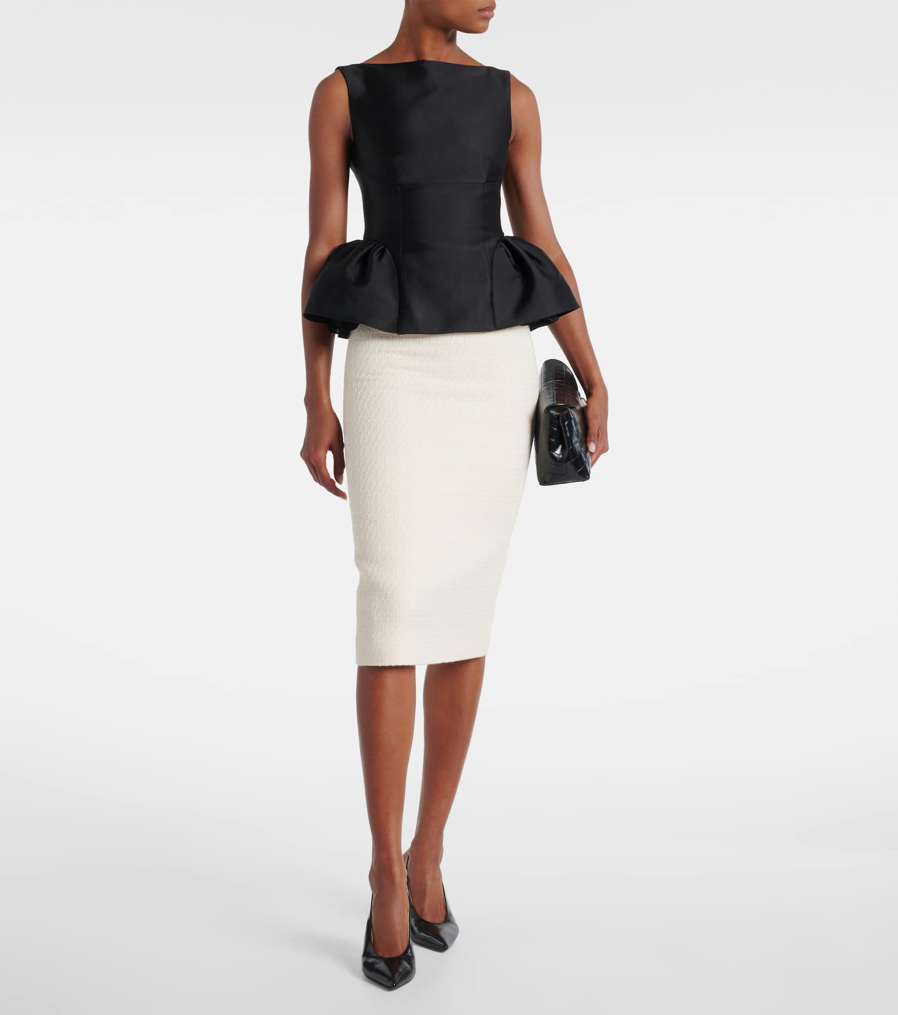 Peplum taffeta top - 2