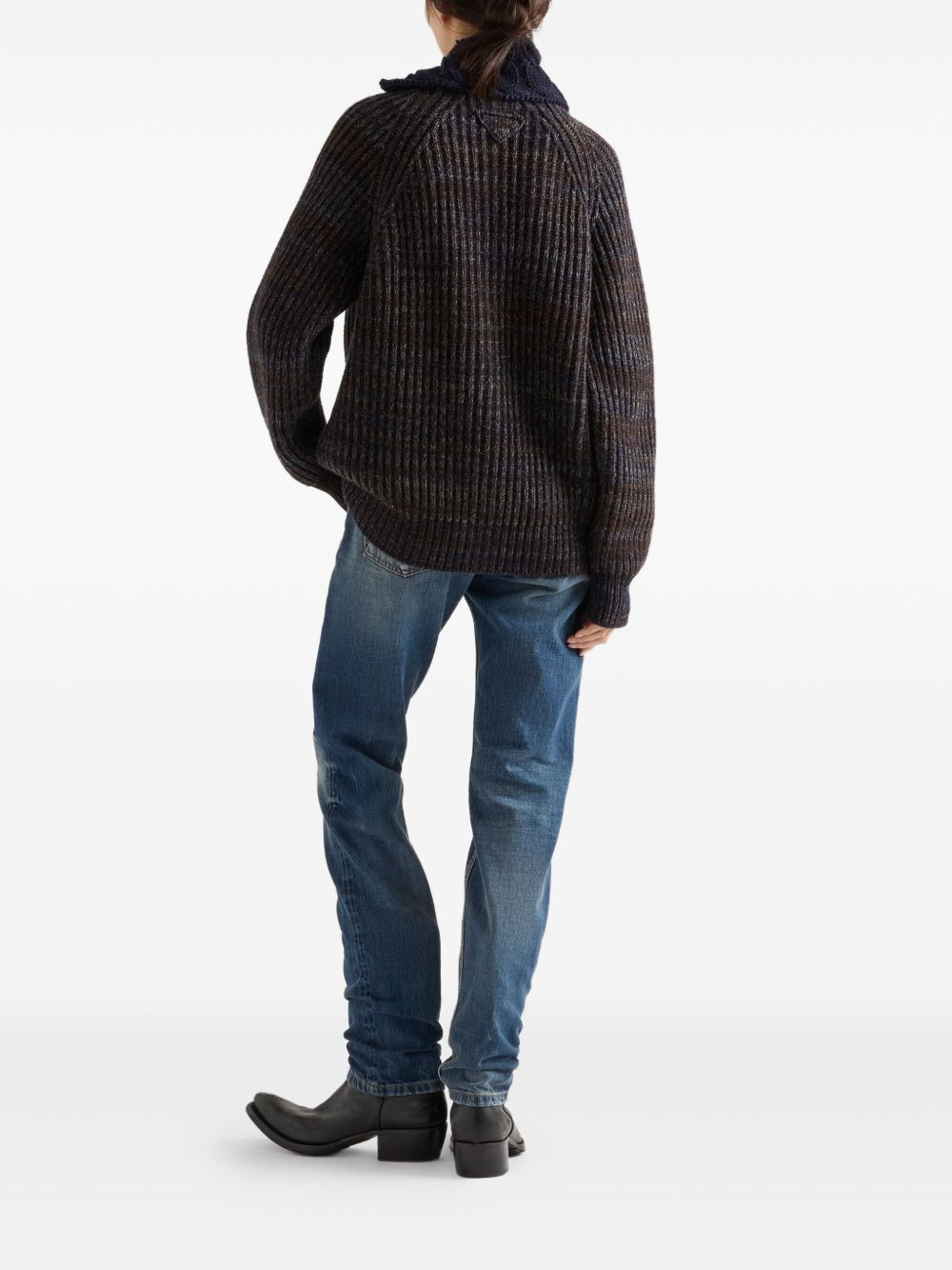 tapered washed jeans - 3