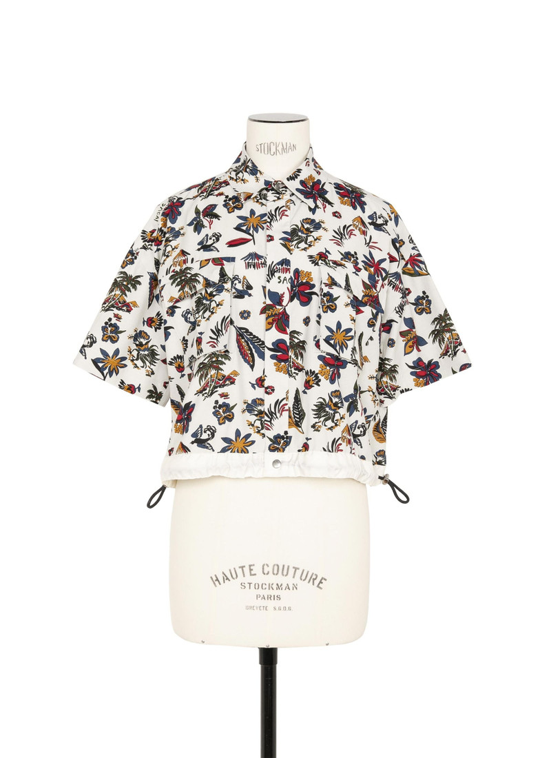 Car Race / Tropical Print Shirt 1