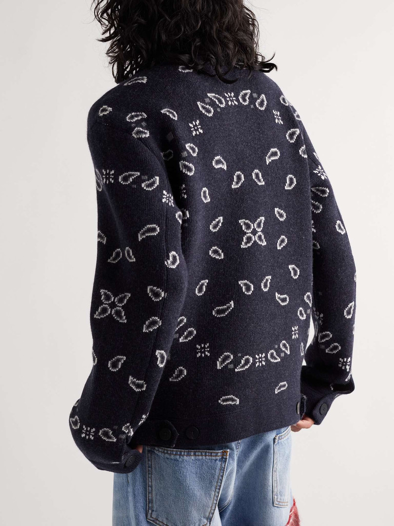 Jacquard-Knit Wool and Cashmere-Blend Overshirt 4