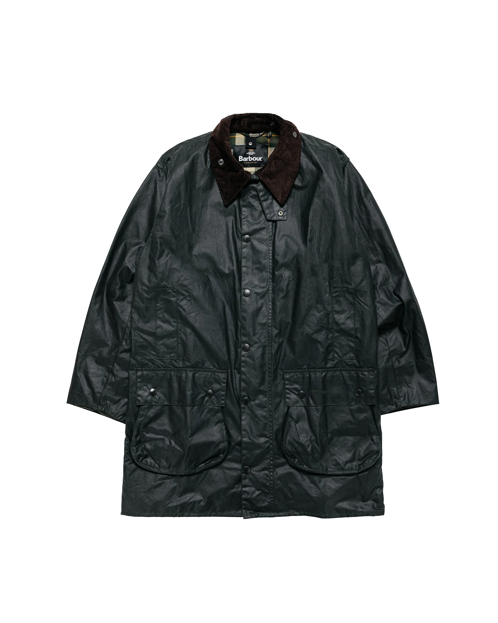 Border Wax Jacket Sage - 1