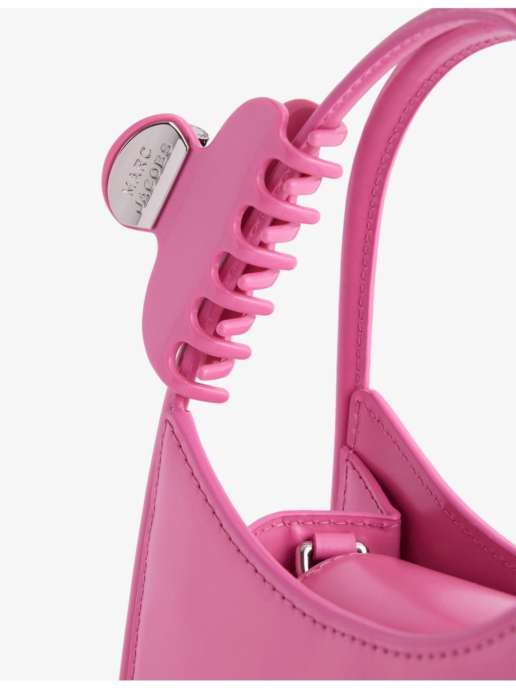 The Glam Claw Clip Leather Cross Body Bag - 4